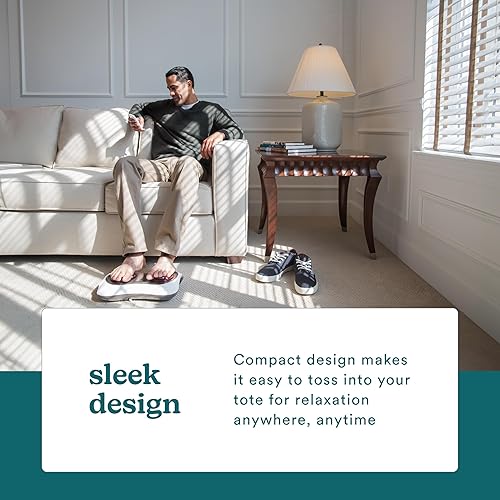 Vista 6 de HoMedics Masajeador de pies Shiatsu de lujo con calor, máquina terapéutica para amasar y rodar pies, 4 cabezales giratorios con 10 nodos de masaje