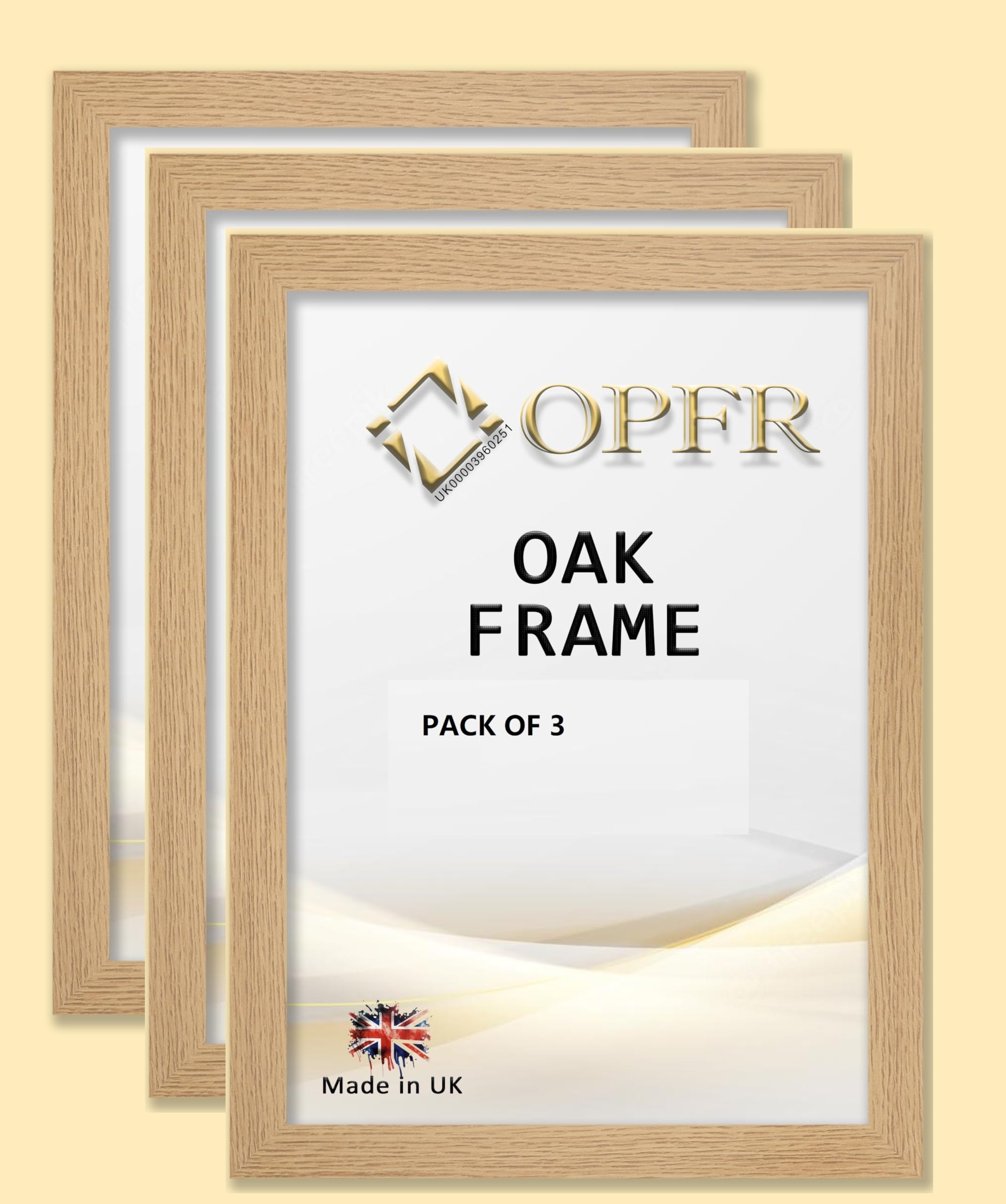 Opfr Oak Pack Of 3 Poster Picture Frames (, A3(420Mmx297mm)