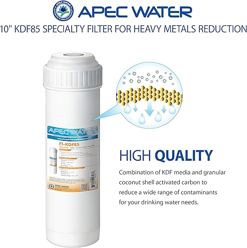 Miniatura 3 de apec 10" Filtro de agua para hierro y sulfuro de hidrógeno, la eliminación 10" x 2.5" (fi-kdf85)