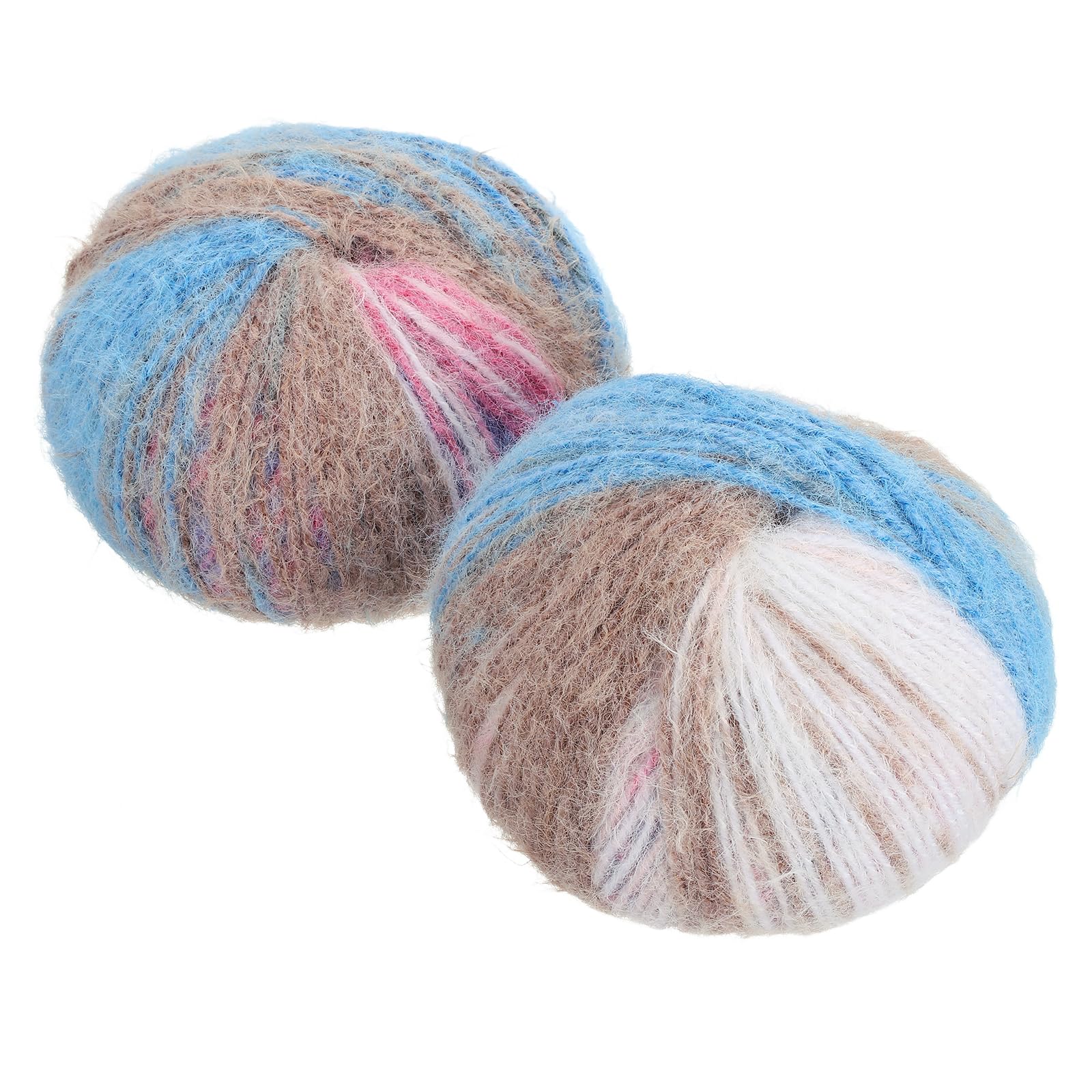 Hilo mohair peso encaje PATIKIL para tejer a croché bufandas azul