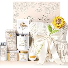 Birthday Gifts for Women Self Care Get Well Soon Gift Basket, Spa Care Package Thinking of You Sunflower Gifts, Sending Sunshine Box Unique Easter Gift for Women Mom Sister Wife Her Grandma Girlfriend
