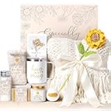 Birthday Gifts for Women Self Care Get Well Soon Gift Basket, Spa Care Package Thinking of You Sunflower Gifts, Sending Sunshine Box Unique Easter Gift for Women Mom Sister Wife Her Grandma Girlfriend