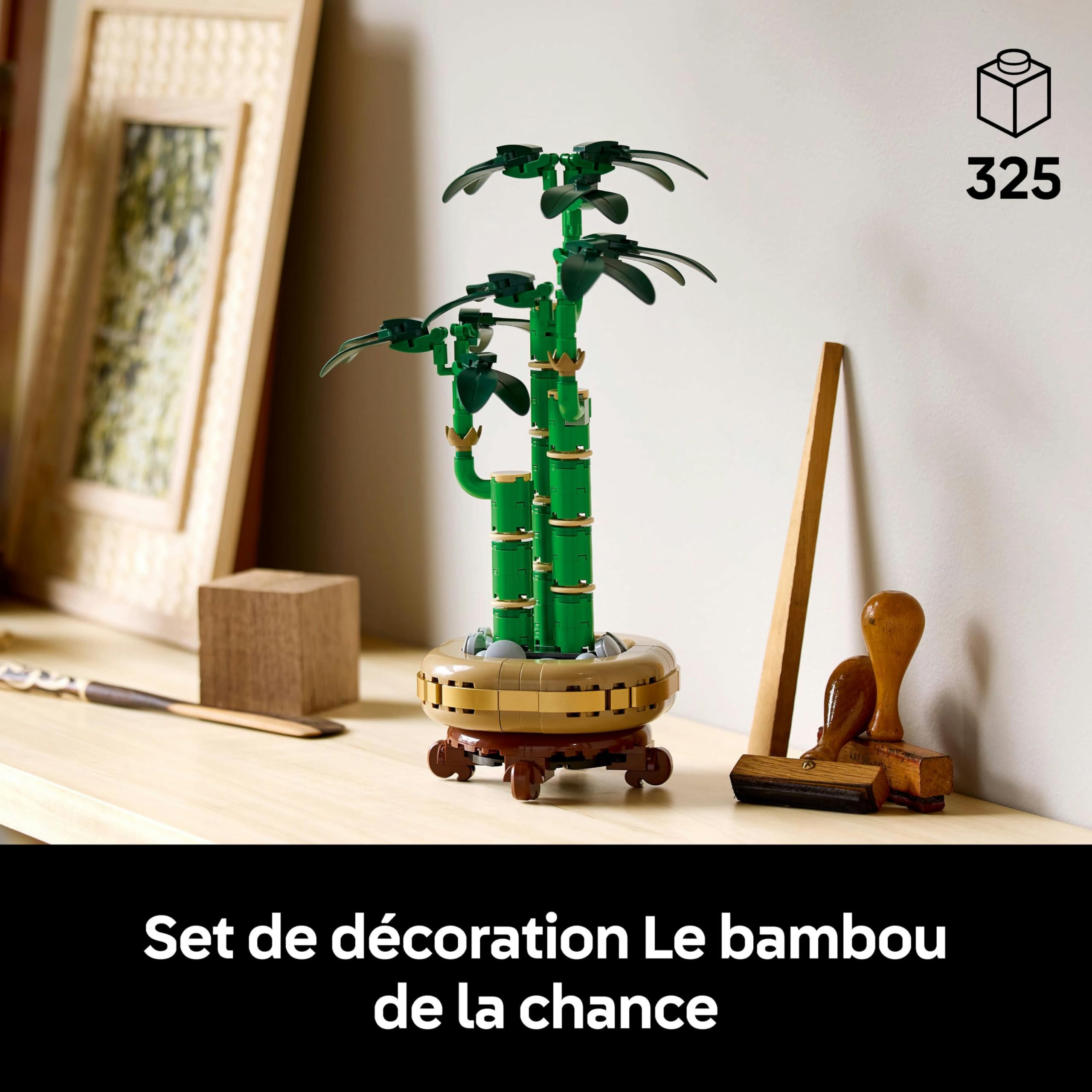 LEGO Pack de Plantes symboliques - Sets de Plantes artificielles pour Adultes L’orchidée Miniature (10343) & Le Bambou de la Chance (10344) - Décoration Maison - Cadeau de St Valentin, Femme ou Homme