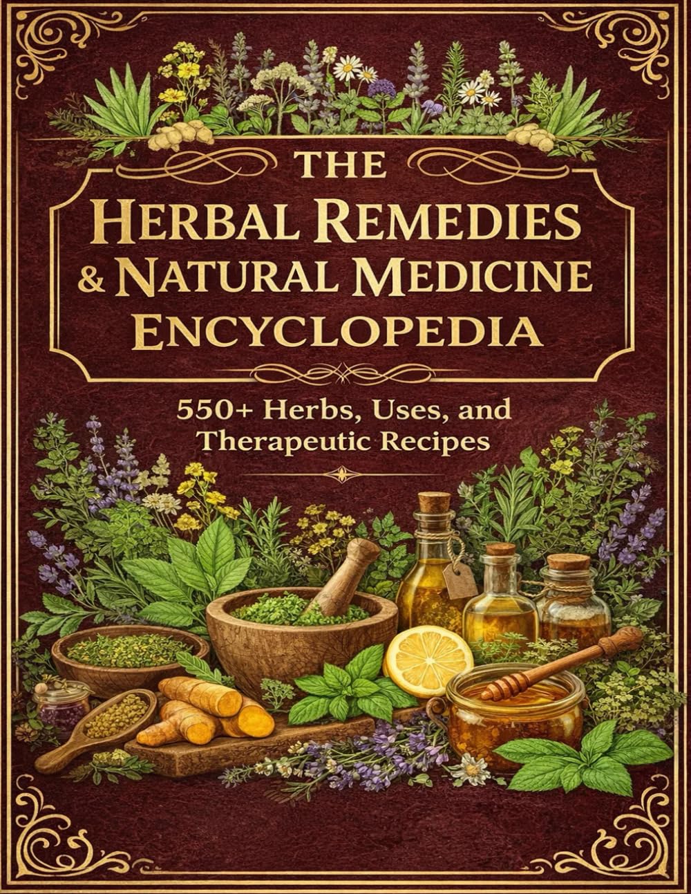 The Herbal Remedies & Natural Medicine Encyclopedia; 550+ Herbs, Uses, and Therapeutic Recipes