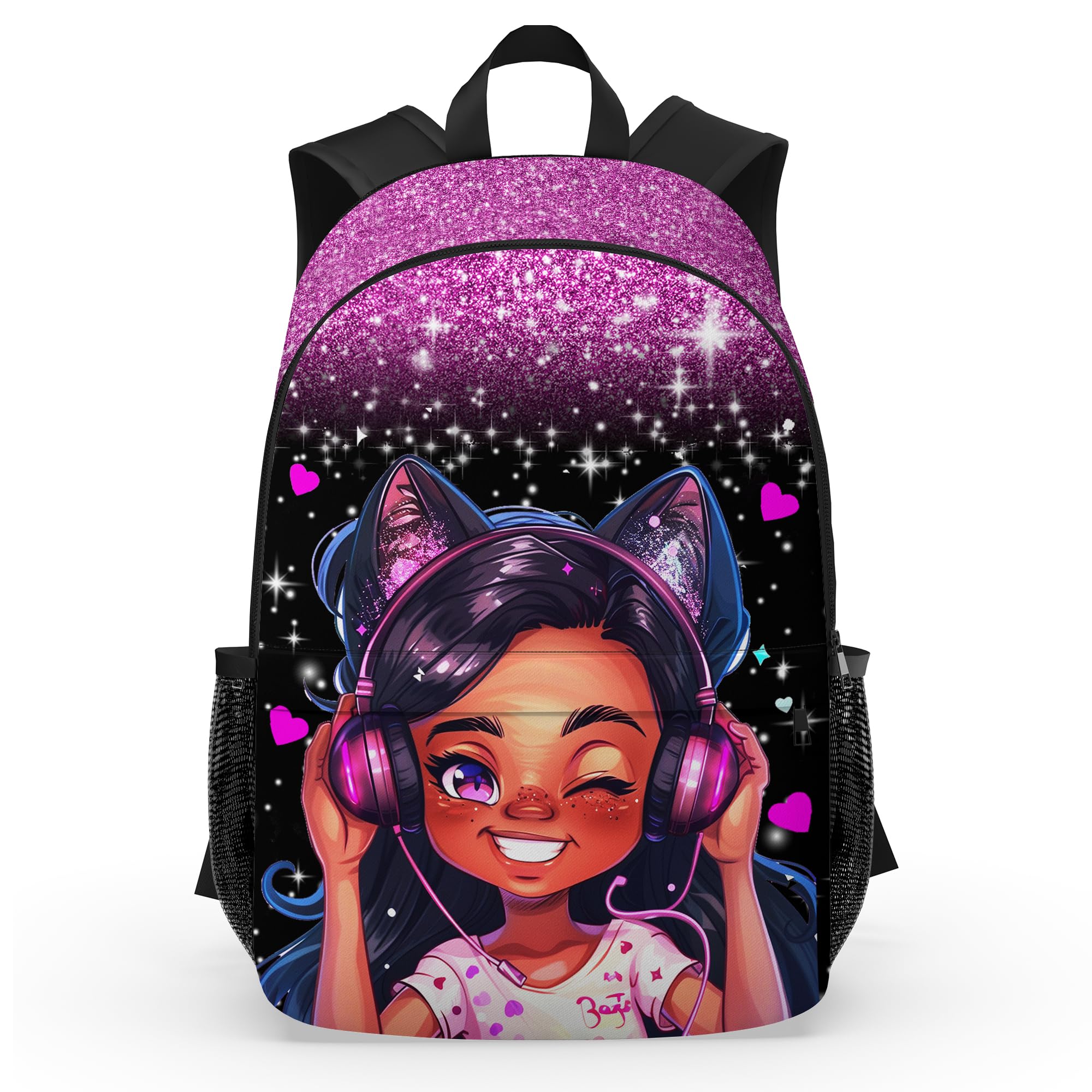 Konijoyce Kids Backpack for Girls Cute Lightweight School Bag Toddler Bookbag Large Capacity Travel Backpacks for Preschool Kindergarten Elementary