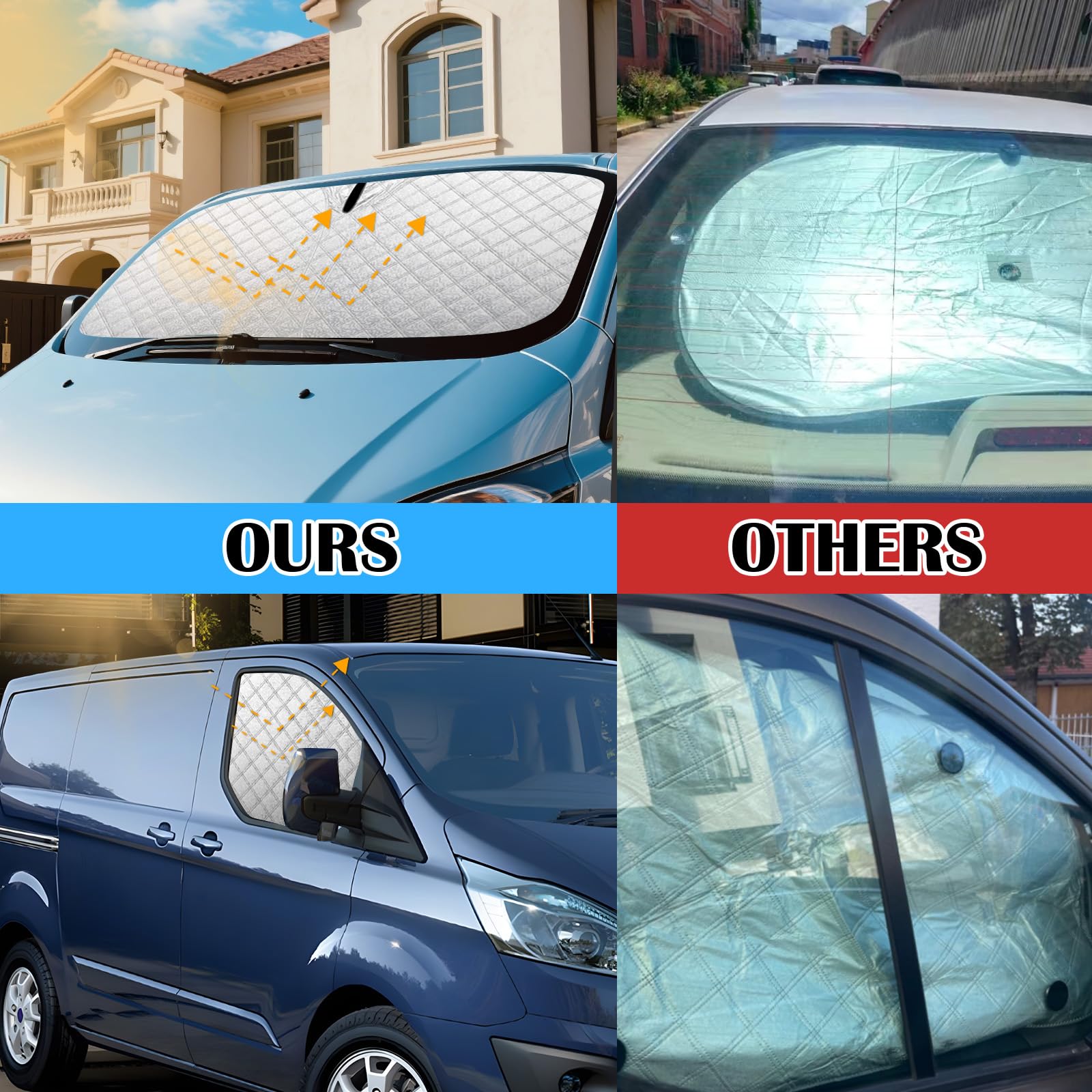 Parasole Auto, Parasole Auto Parabrezza Interno Blocca il 99.9% dei Parasole Auto, Parasole Auto Parabrezza Interno Blocca il 99.9% dei