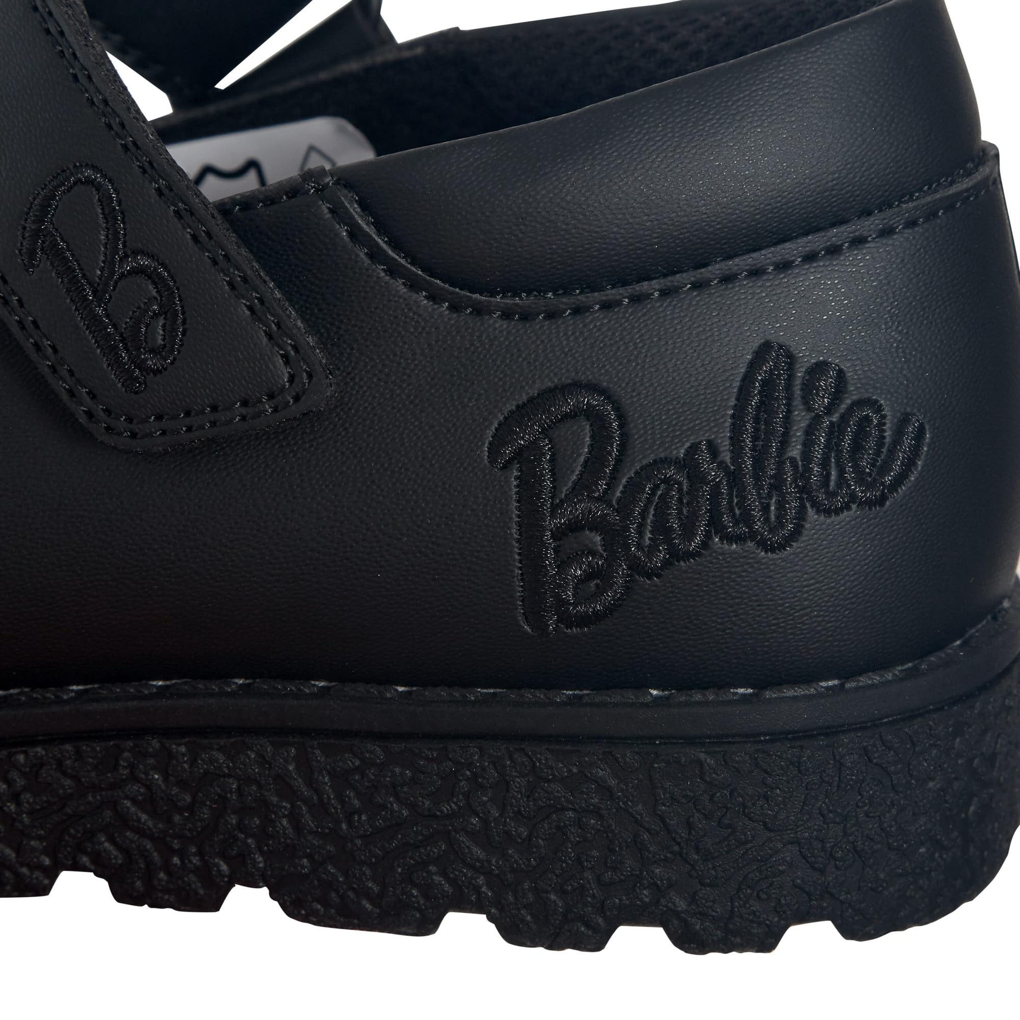 Barbie Scuola Scarpe Bambine Nero Opaco Chiusura Facile Suola Resistente Mocassini per Scuola