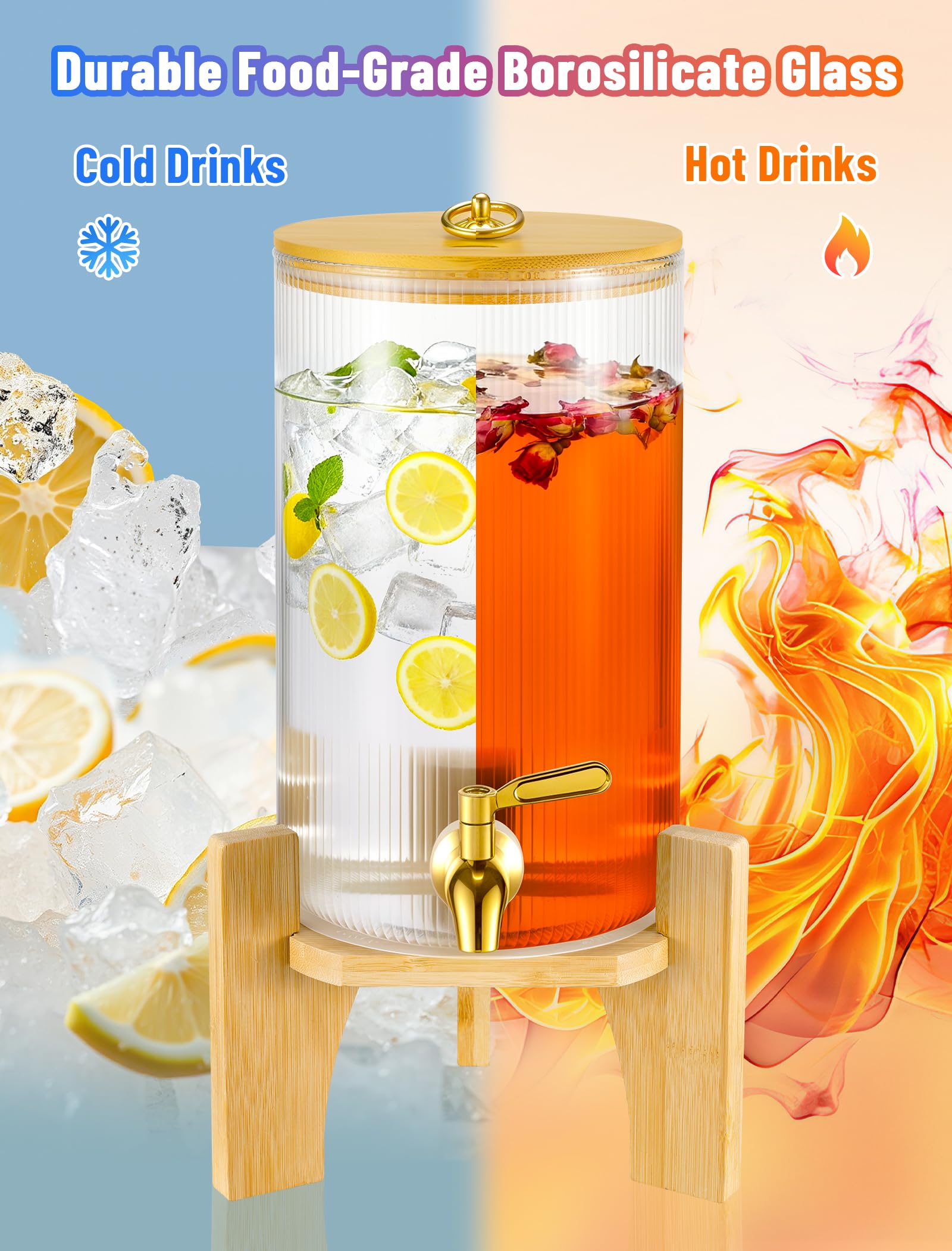 NiHome Dispensador de bebidas heladas (1 unidad)