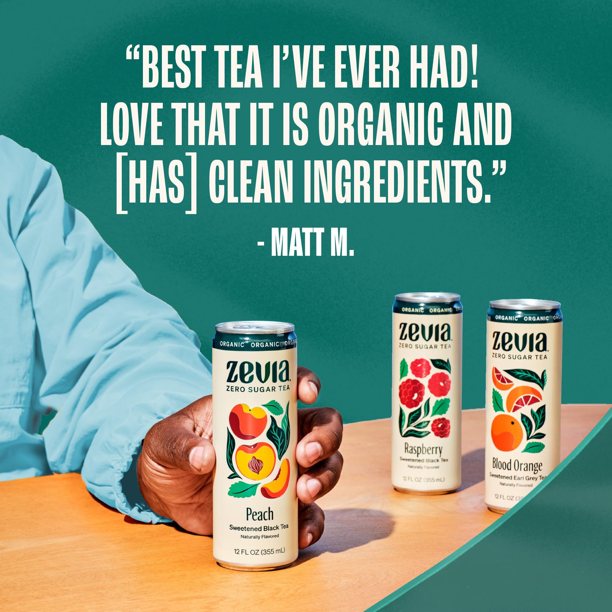 Amazon.com : Zevia Zero Sugar Tea, Fruity Tea Variety Pack, 12 oz