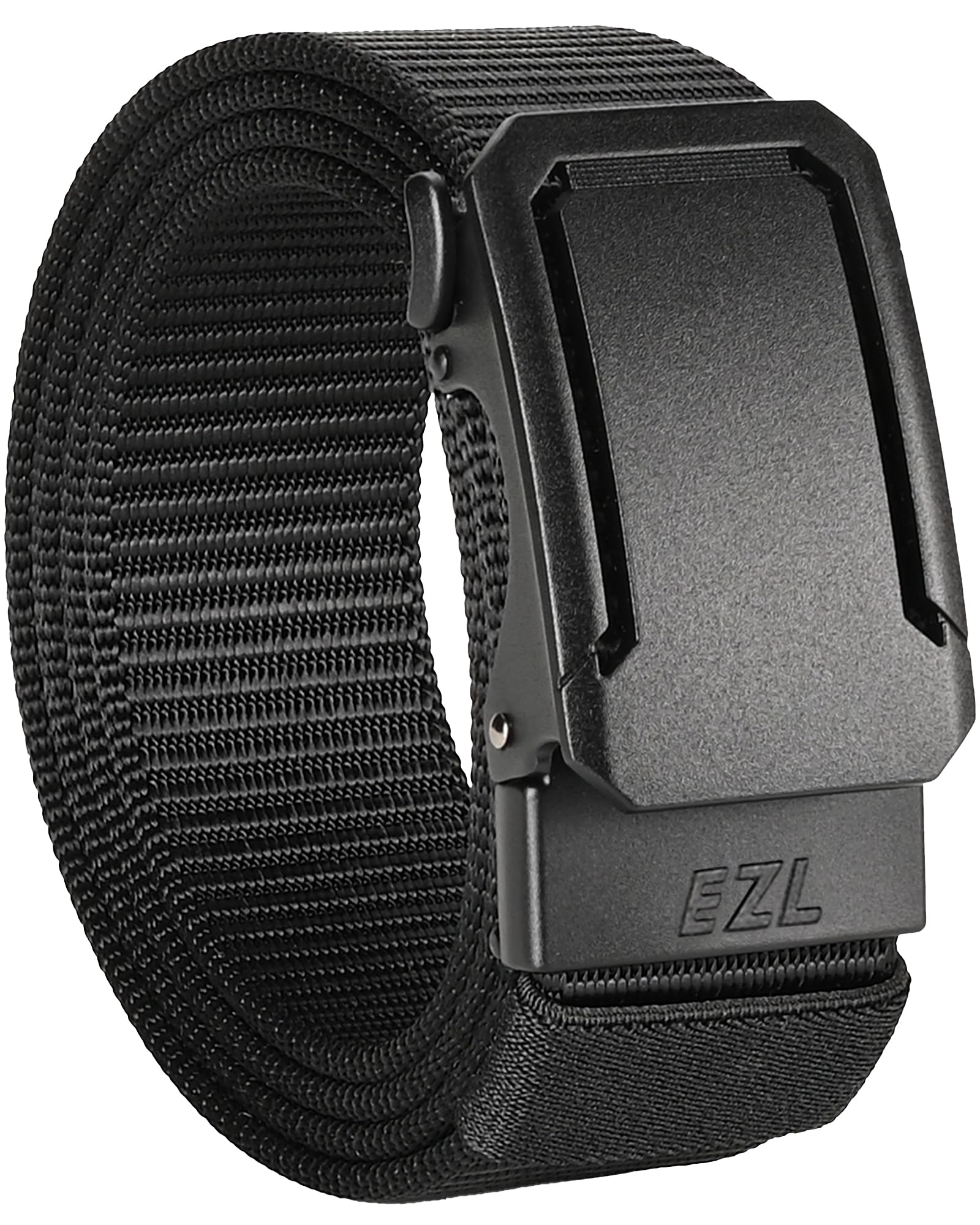 EZL Ratchet Tactical Belt for Men 1 5 Nylon Web Duty Belt with Automatic Slide Buckle Adjustable Trim