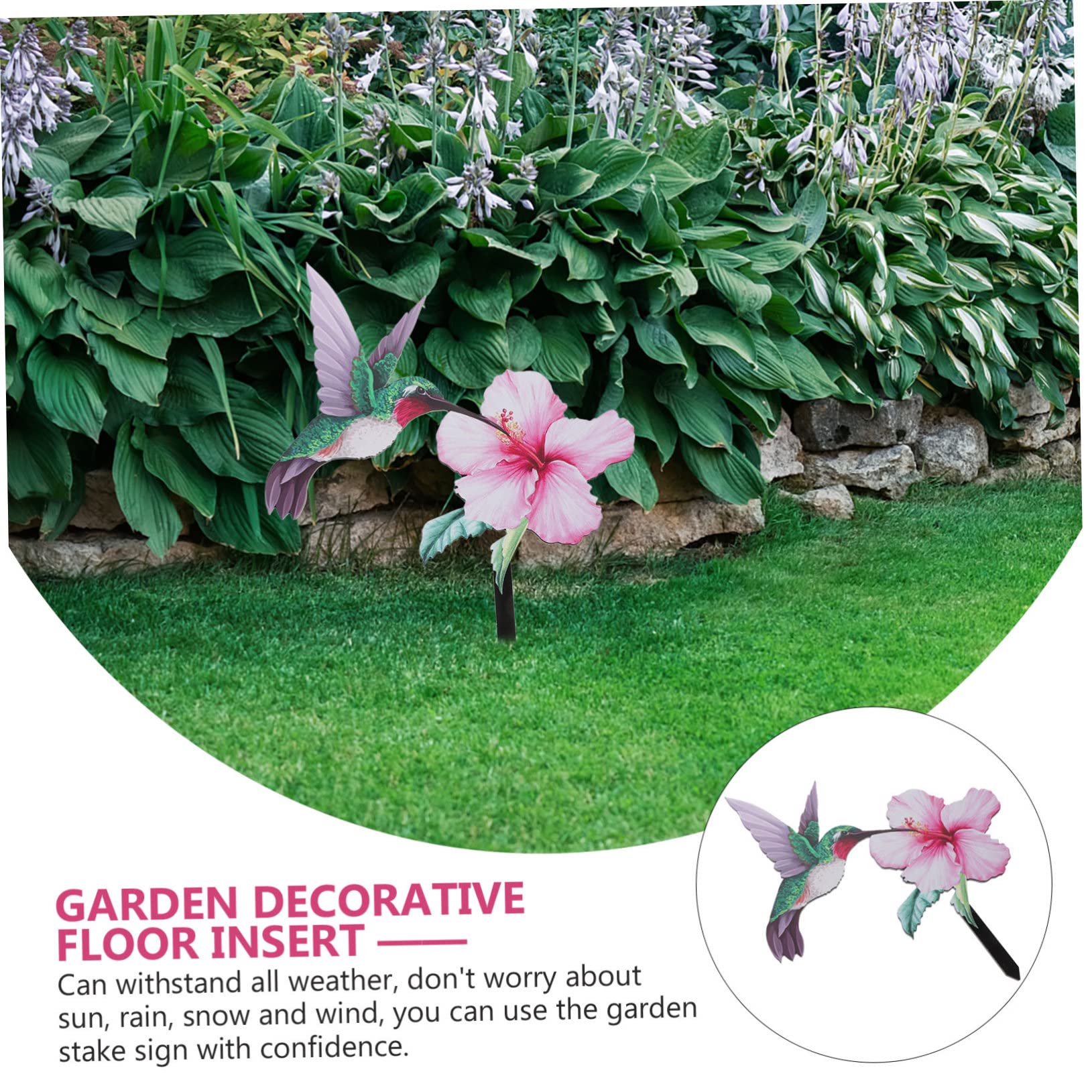 Kisangel 4stücke Blumen Gartenstecker Mit -Design Dekorative Gartenpfähle Für Außendekoration Wetterfest Für Garten Terrasse Beete Und Zäune Einzigartiges Kunstwerk Für