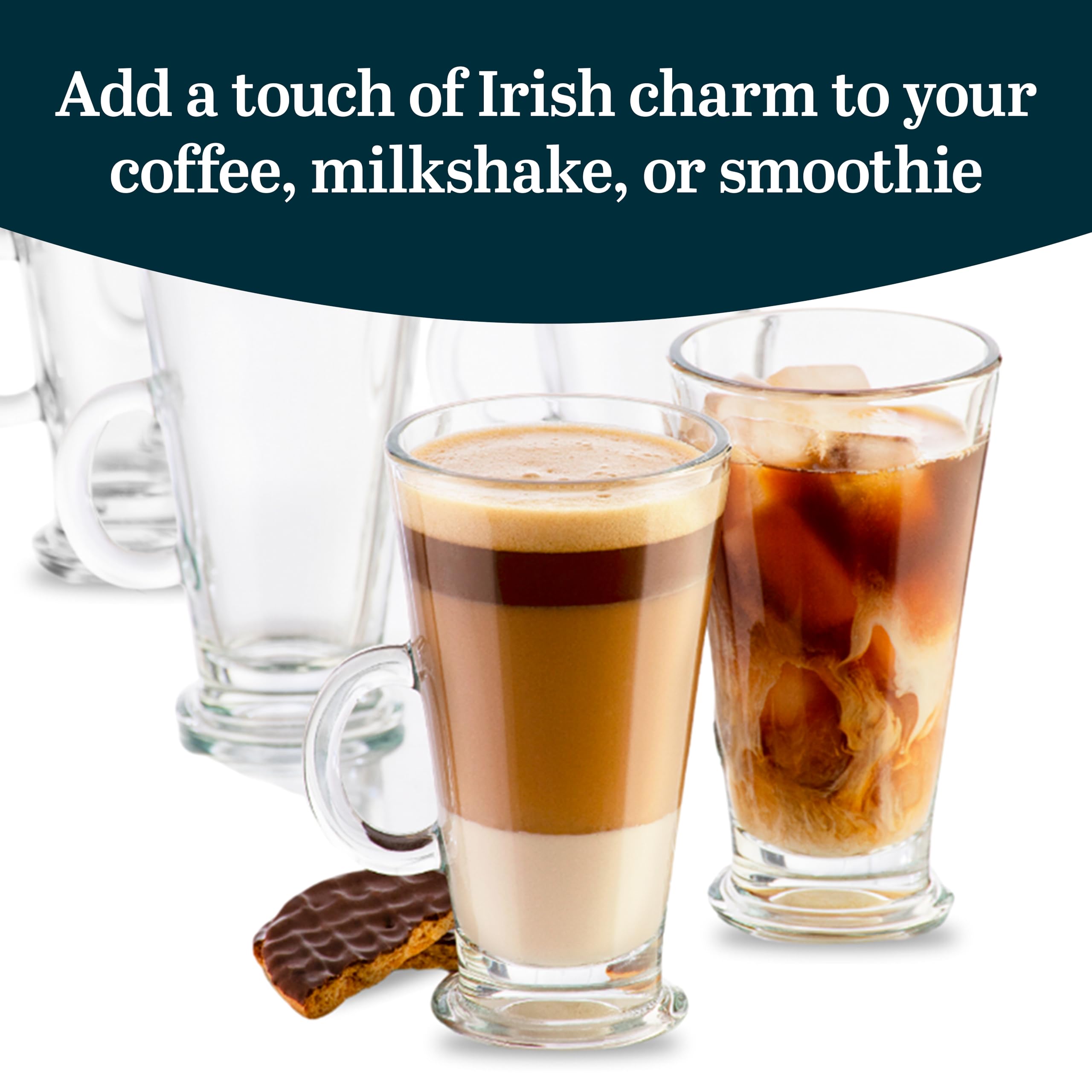 Amazon.com | Libbey Catalina Irish Coffee Mugs Set of 6, Timeless Raised  Edge Glass Cappuccino Cups, 9 oz Elegant Clear Espresso Mugs for Coffee,  Shakes and More: Irish Coffee Glasses