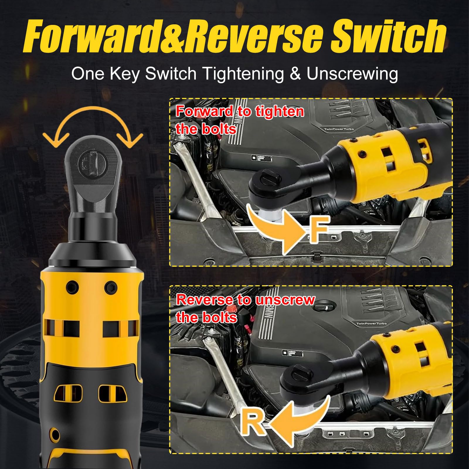 3/8" Ratchet Wrench for Dewalt 18V/20V - Image 4