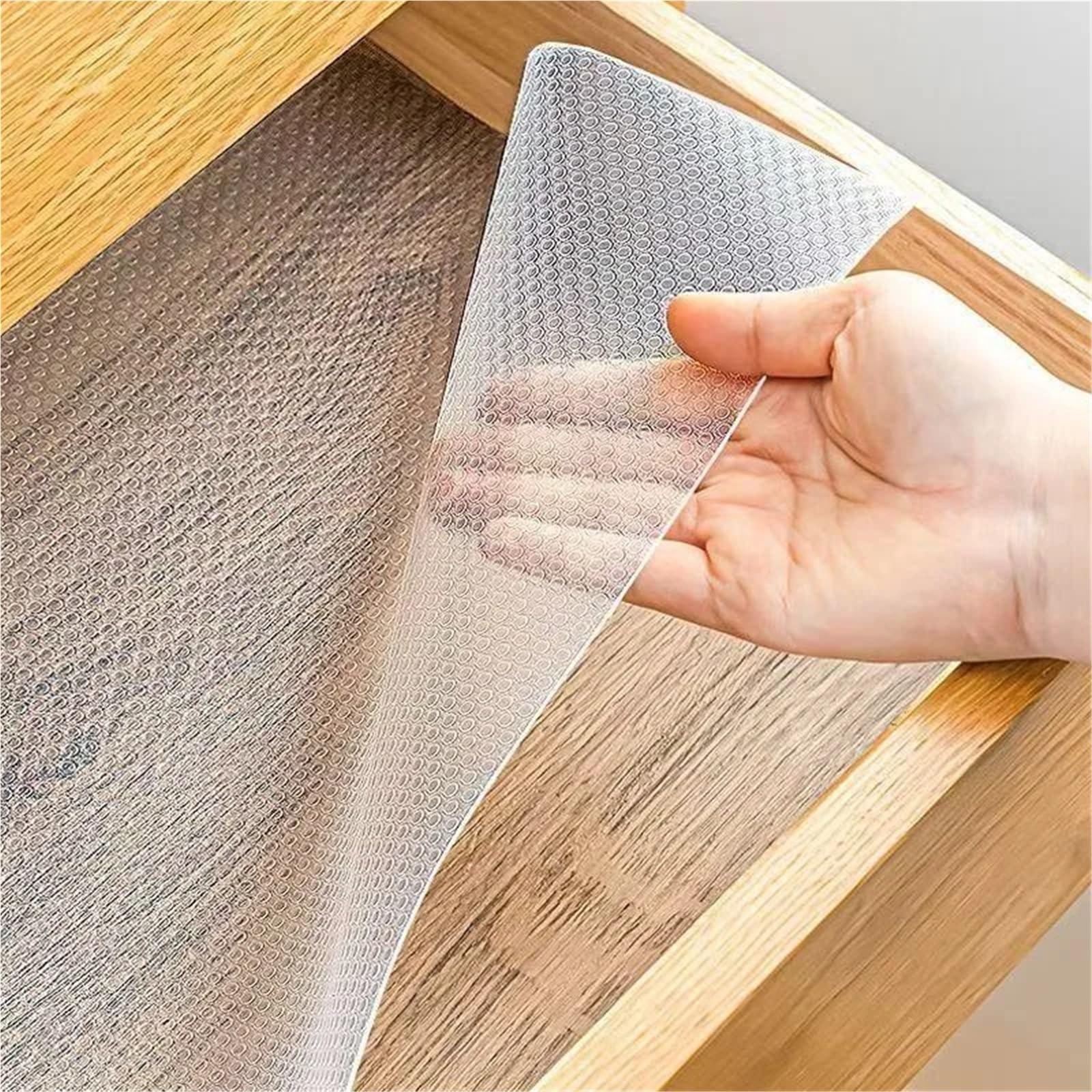 Wkładka do szuflady kuchennej, Wodoodporne nakładki na półki EVA Water Drop – bez kleju do kuchni, lodówki, szuflad i mat(Color2,50cmx300cm)