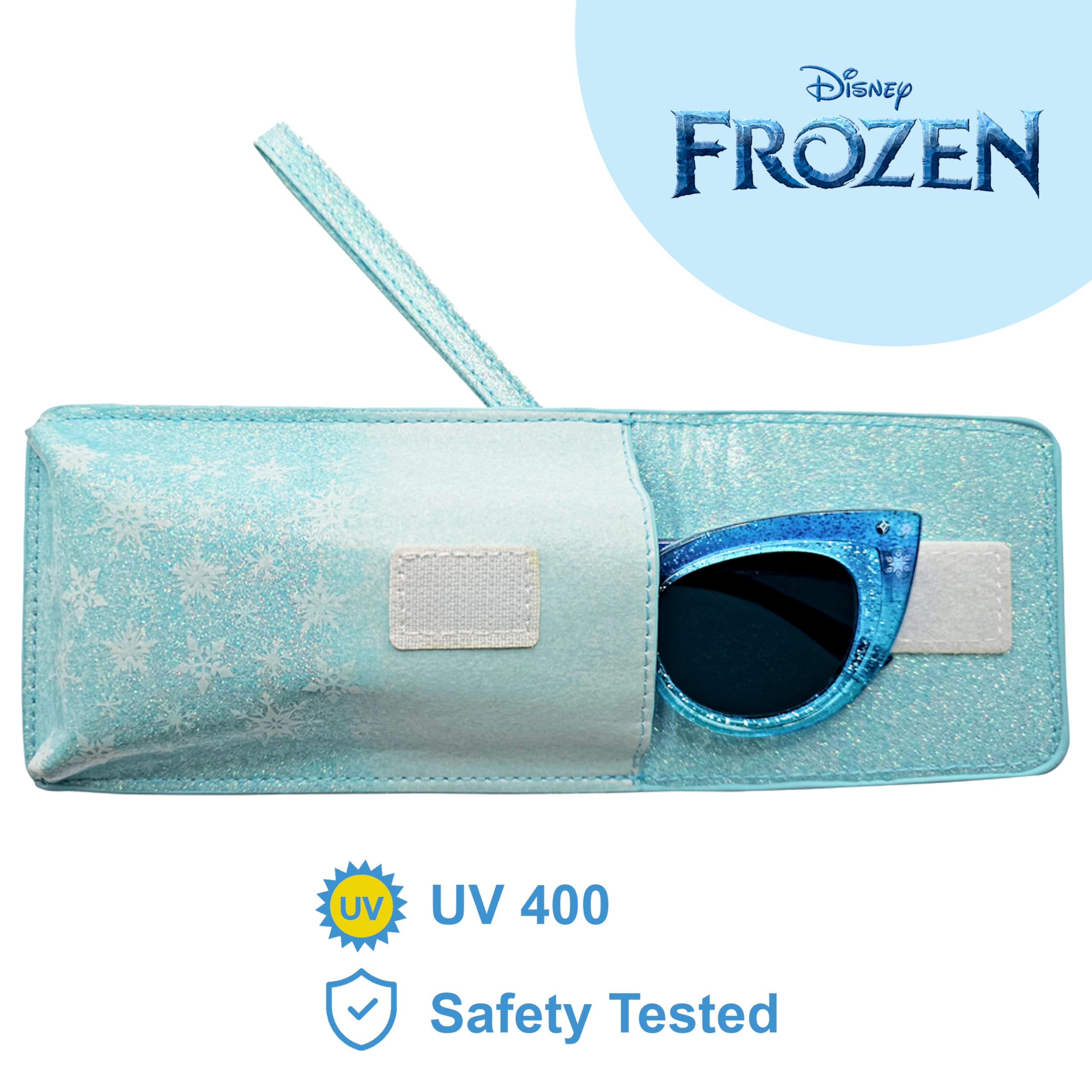 ARKAID Gafas de sol Frozen, Barbie o Princesa con funda, juego de 2 piezas, bandolera o pulsera para niñas