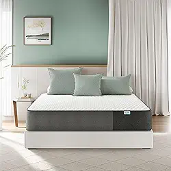 Crystli Colchão Queen Size, colchão respirável de espuma viscoelástica de 20 cm com colchão Queen de espuma certificado CertiPUR-US para suporte do sono e alívio de pressão