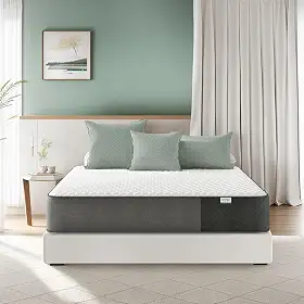 Crystli Colchão Queen Size, colchão respirável de espuma viscoelástica de 20 cm com colchão Queen de espuma certificado CertiPUR-US para suporte do sono e alívio de pressão