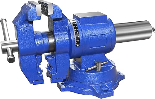 (R) Tornillo de banco giratorio multiusos - Resistente - Base de bloqueo (4 pulgadas)