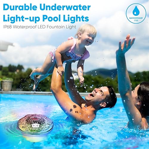 Miniatura 4 de Pyle Bola de luz flotante para piscina, 3 luces solares que cambian de color para piscina, luces flotantes impermeables IP68 recargable, luz