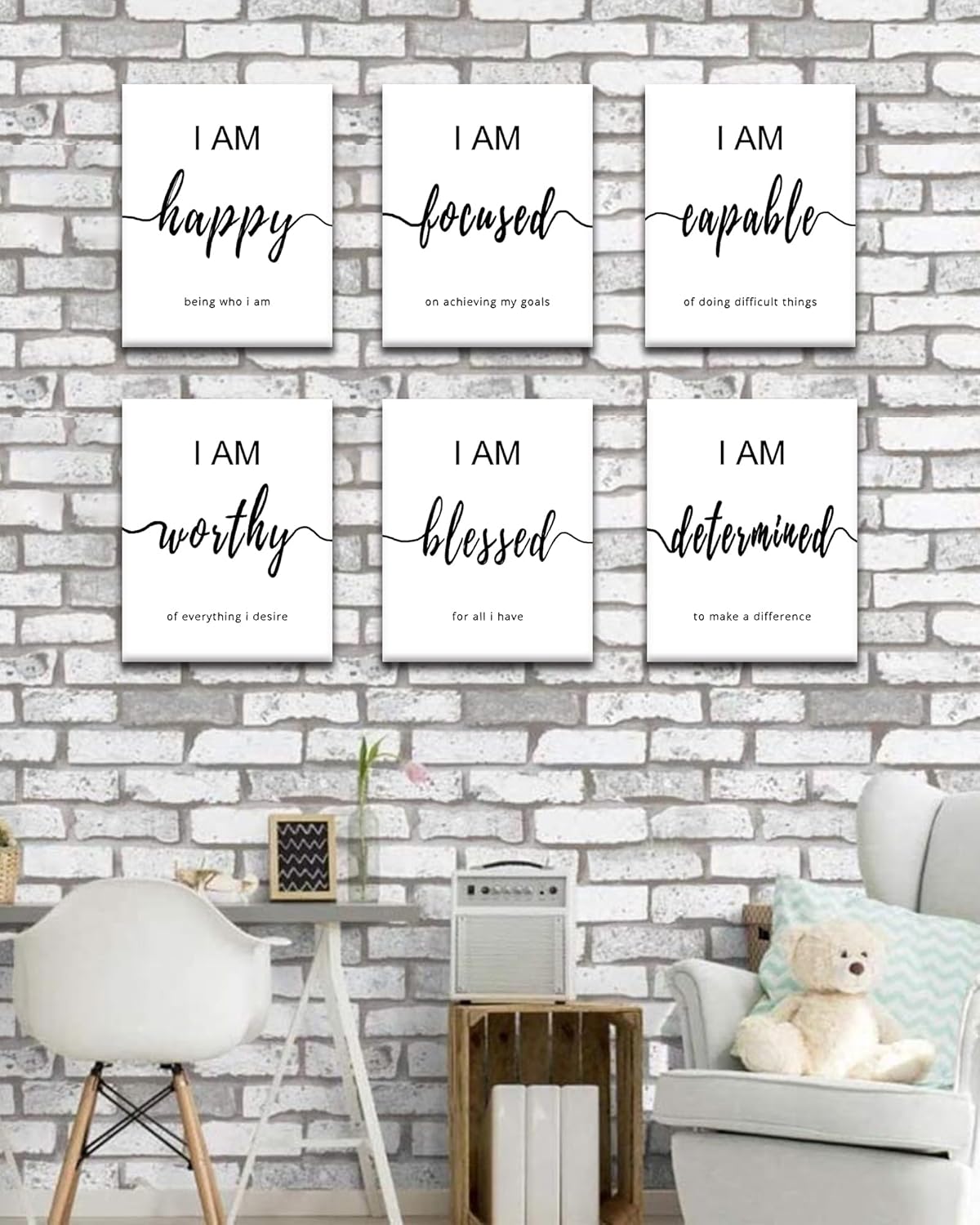 Drsoum Inspirational Wall Art Office Decor, Motivational Wall Art Prints for Office Bedroom Living Room Classroom, 8"x10",FRAMED