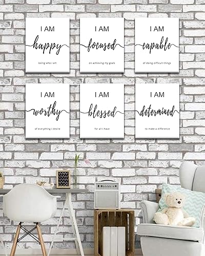 Miniatura 9 de Drsoum Arte de pared inspirador para decoración de oficina, 12 x 16 pulgadas, impresiones motivacionales para pared, oficina, dormitorio, sala de