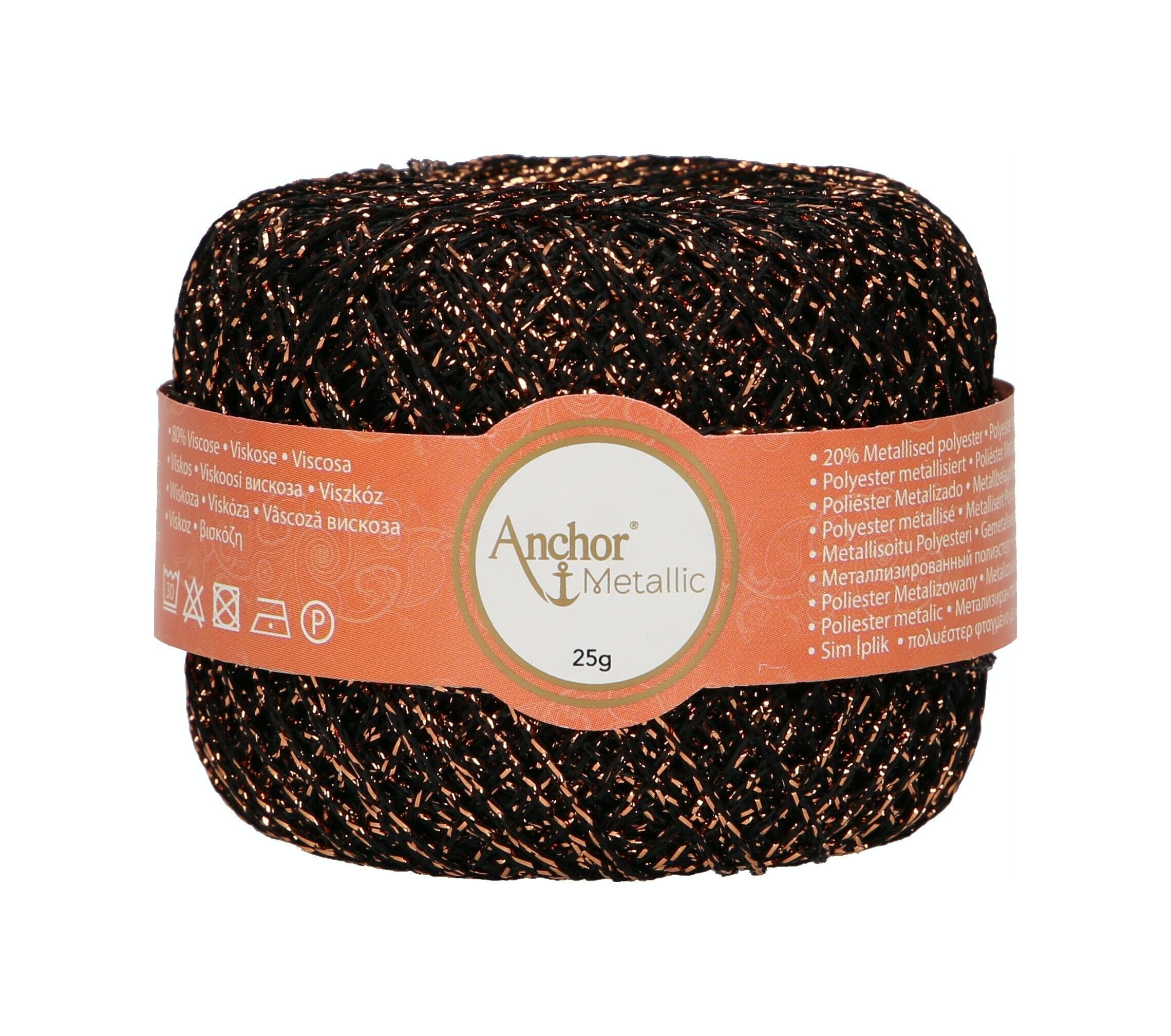 Anchor Artiste Metallic 4716400-00316 Black Effect Yarn