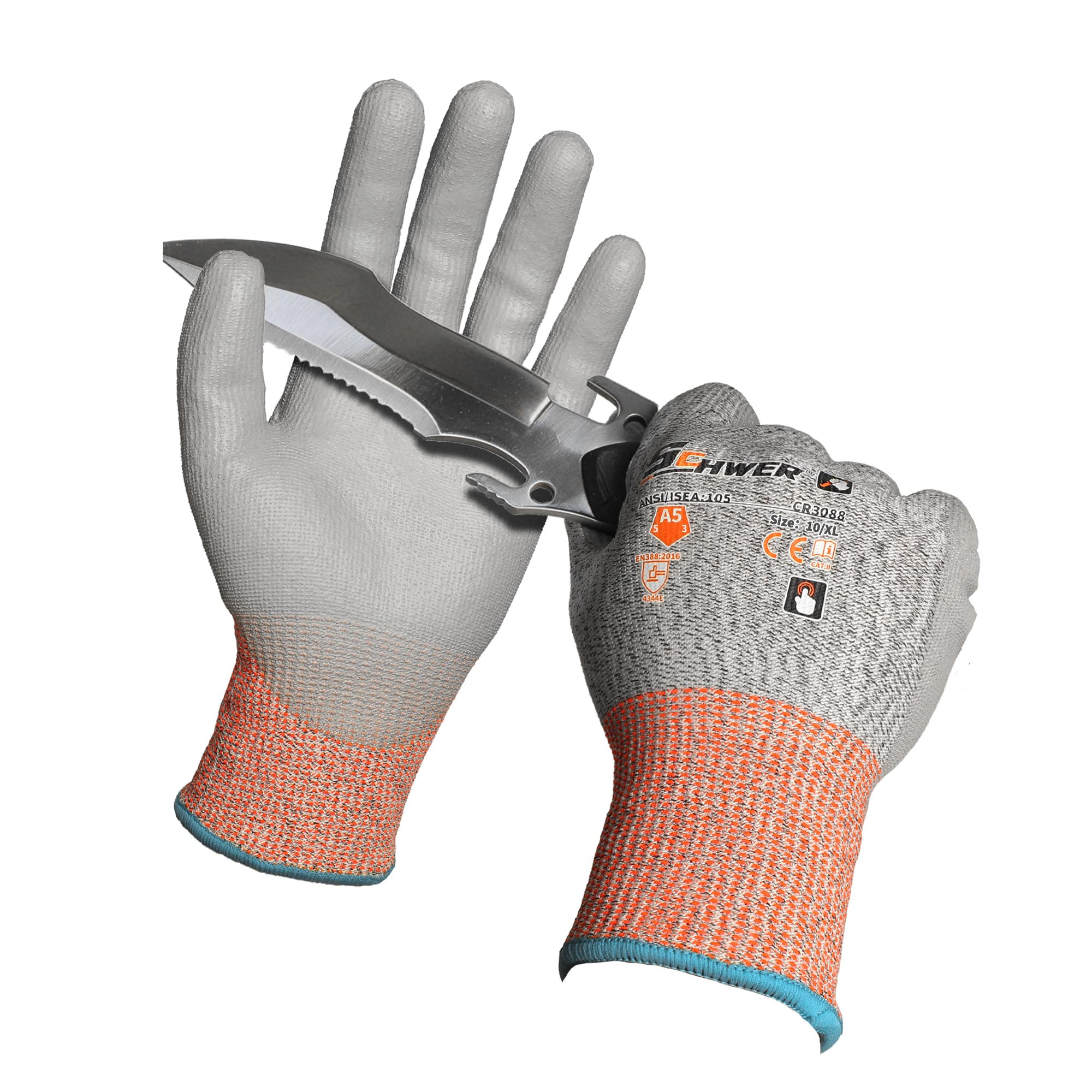 Schwer 12 Pair ANSI A5 Gloves