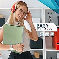 Vista 7 de Carpeta de 3 anillos de 1.5 pulgadas, carpetas de anillos redondos de 1.5 pulgadas, carpetas de colores para suministros escolares, impresas por