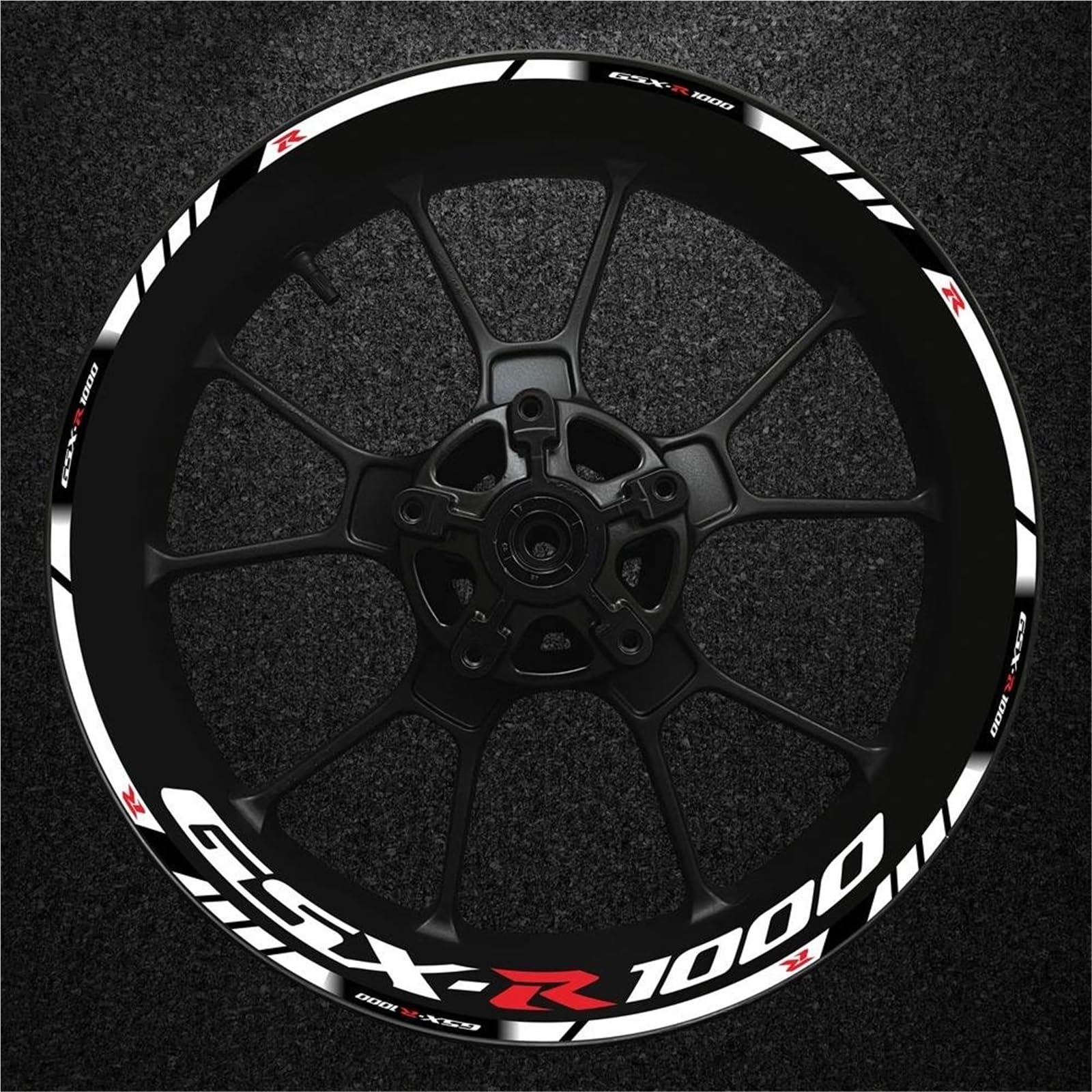 Wheel Stickers Motorcycle Reflective Wheel Decal for Suzuki GSXR1000 GSXR GSX-R 1000 GSX-R1000 Rim Stripe Decals Hub Stickers Rim Reflective Decal