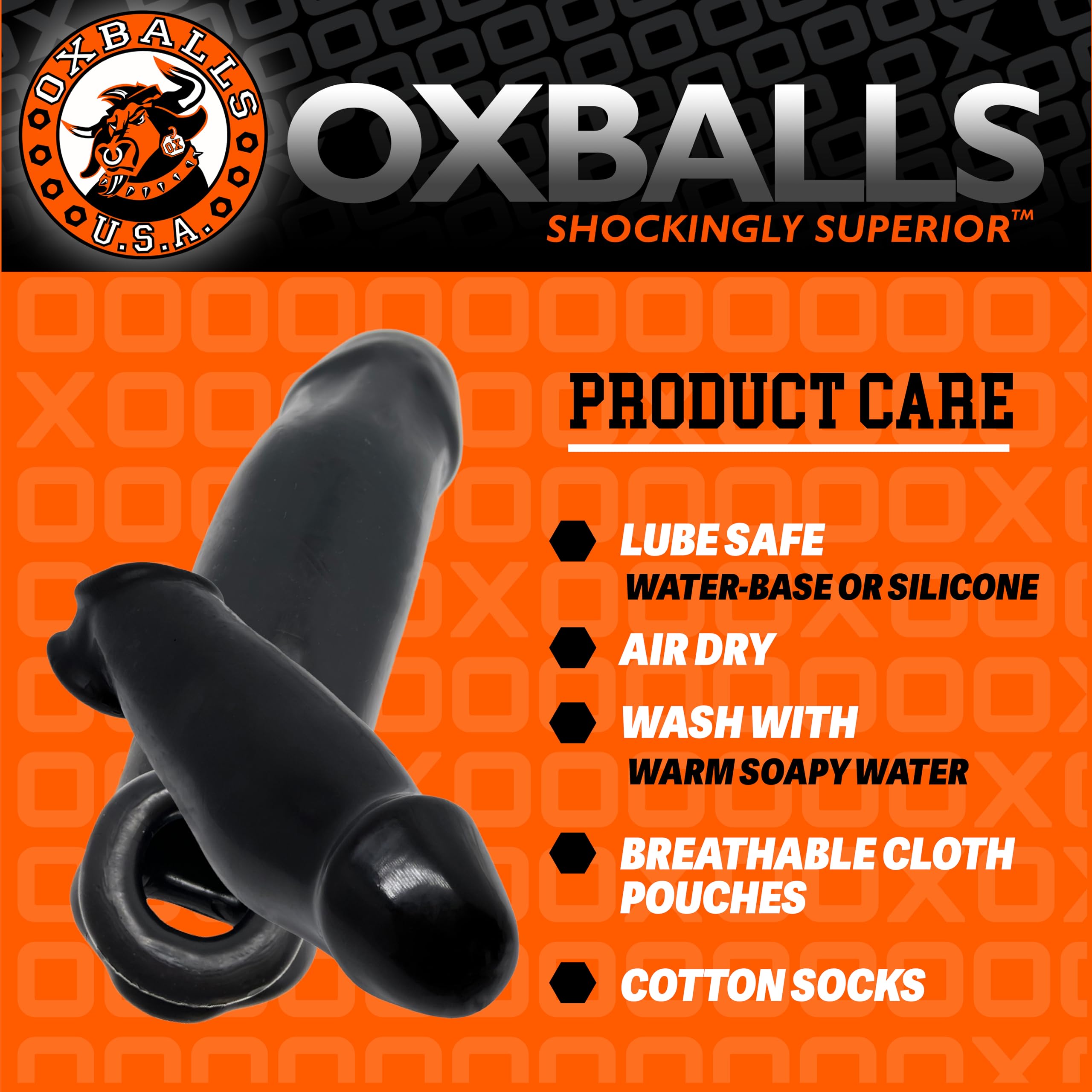 Oxballs - The Hulk, Gargantic Cocksheath, Black