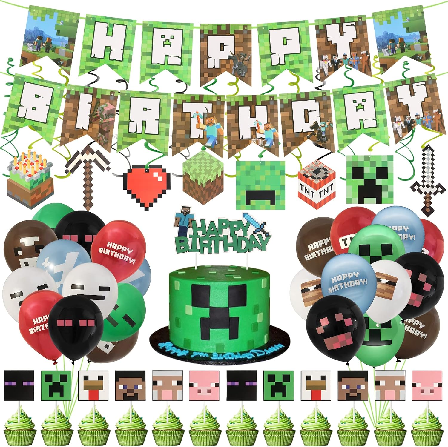24 Pulseras Pixel Gamer De Silicona – Recuerdos De Fiesta Temática Para Niños (6 Diseños)