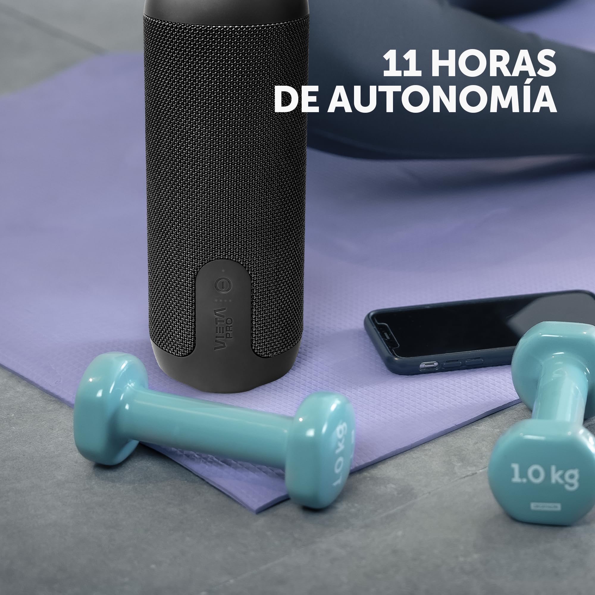 Vieta Pro Star 2 Altavoz Bluetooth 5.3 Potente de 40W Portátil, Impermeable IPX7 para Piscina y Exterior. Speaker Pequeño Batería 11h con TWS, USB y App Audio