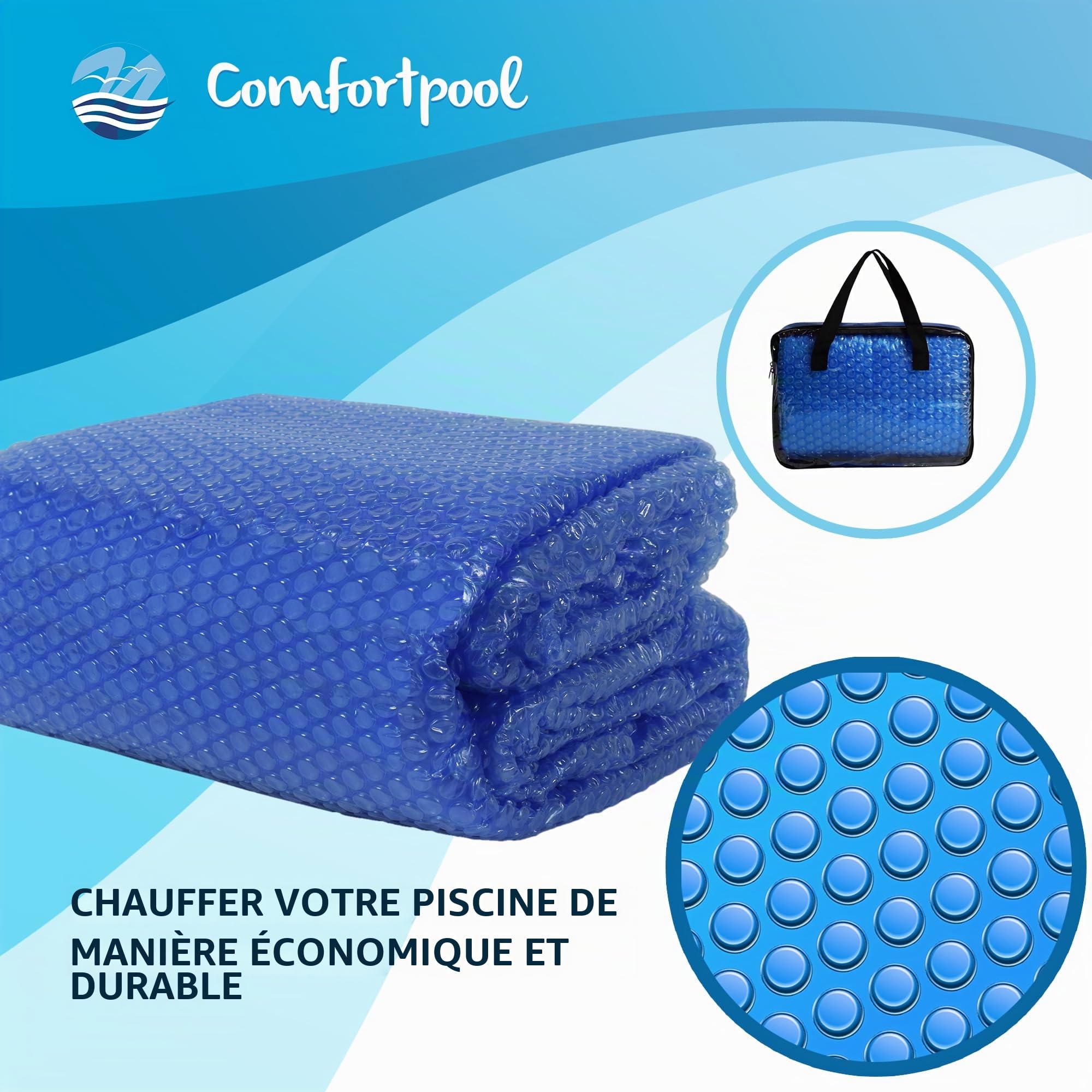 Bâche Solaire Comfortpool Ronde 549 cm | Chauffe et isole