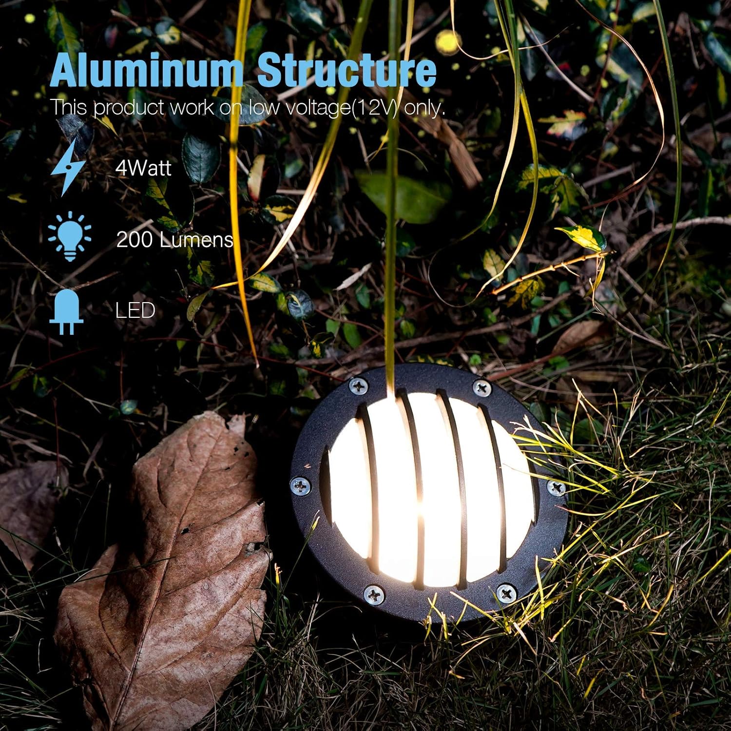 Uр Tо 60% оƒƒ GOODSMANN LED Well Light Low Voltage Landscape Lighting In Ground Lights Outdoor Deck Light 4 Watt 200 Lumens for Garden Yard Pathway 9920-3500-01