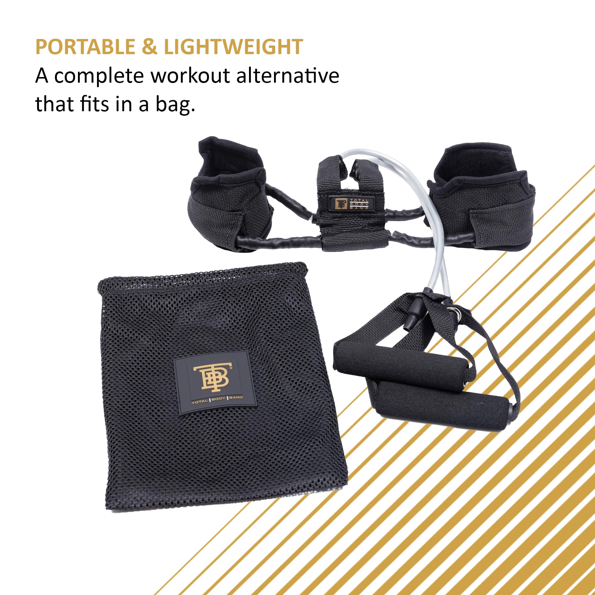 Total Body Band, All-In-One Fitnessband, Ganzkörper-Übungsband für Heimübungen oder Training unterwegs