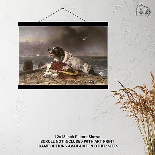 Miniatura 4 de Lost Cabin Saved por Edwin Henry Landseer  Impresión sin marco  Reproducción de pinturas de obras de arte finas  Póster enmarcado de decoración de