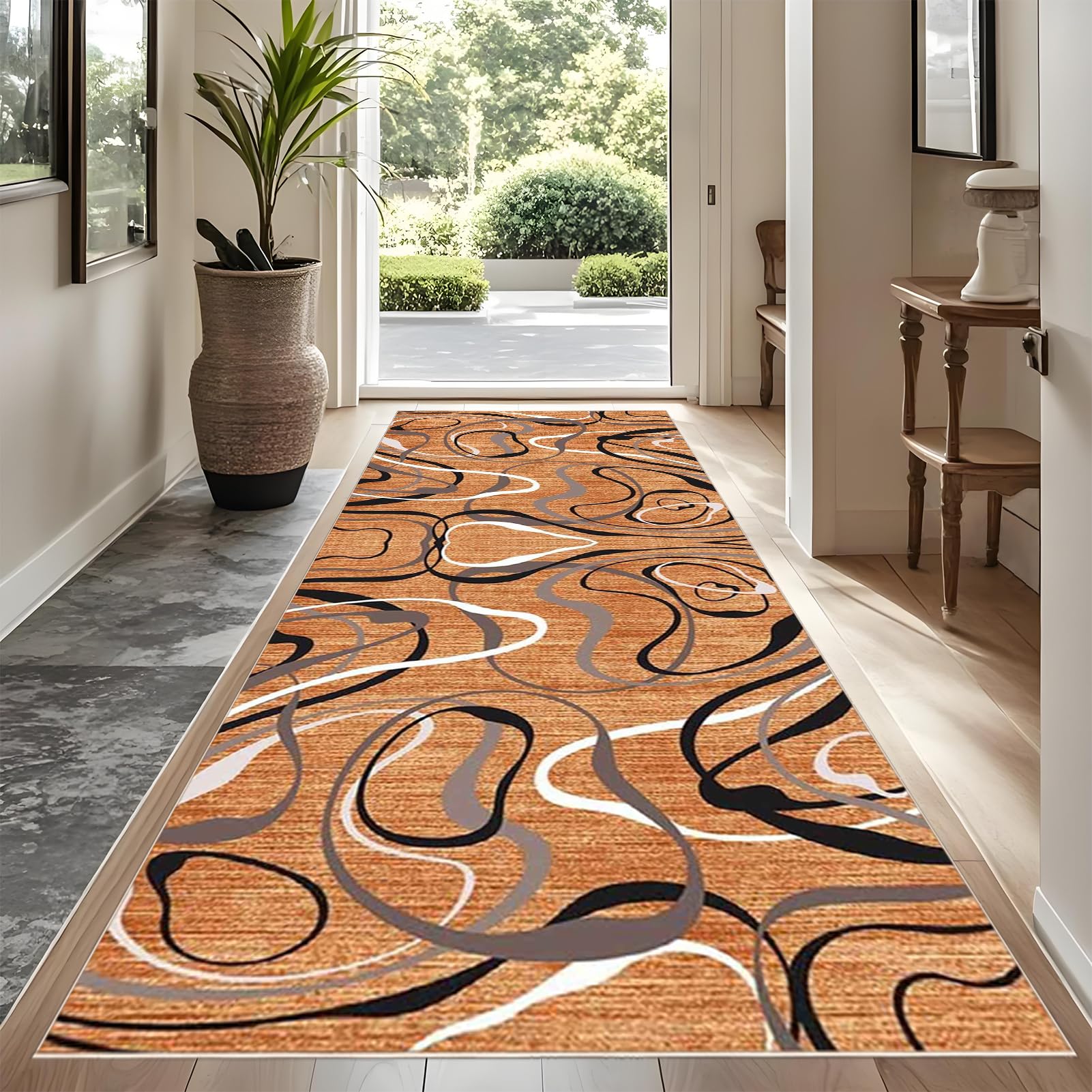 Tapis Cuisine Devant Evier Antidérapant Tapis Entrée Intérieur Long Tapis de Cuisine Tapis de cuisine long antidérapant lavable Tapis de couloir antidérapant Tapis Entree Interieur Long 70 x 150 cm
