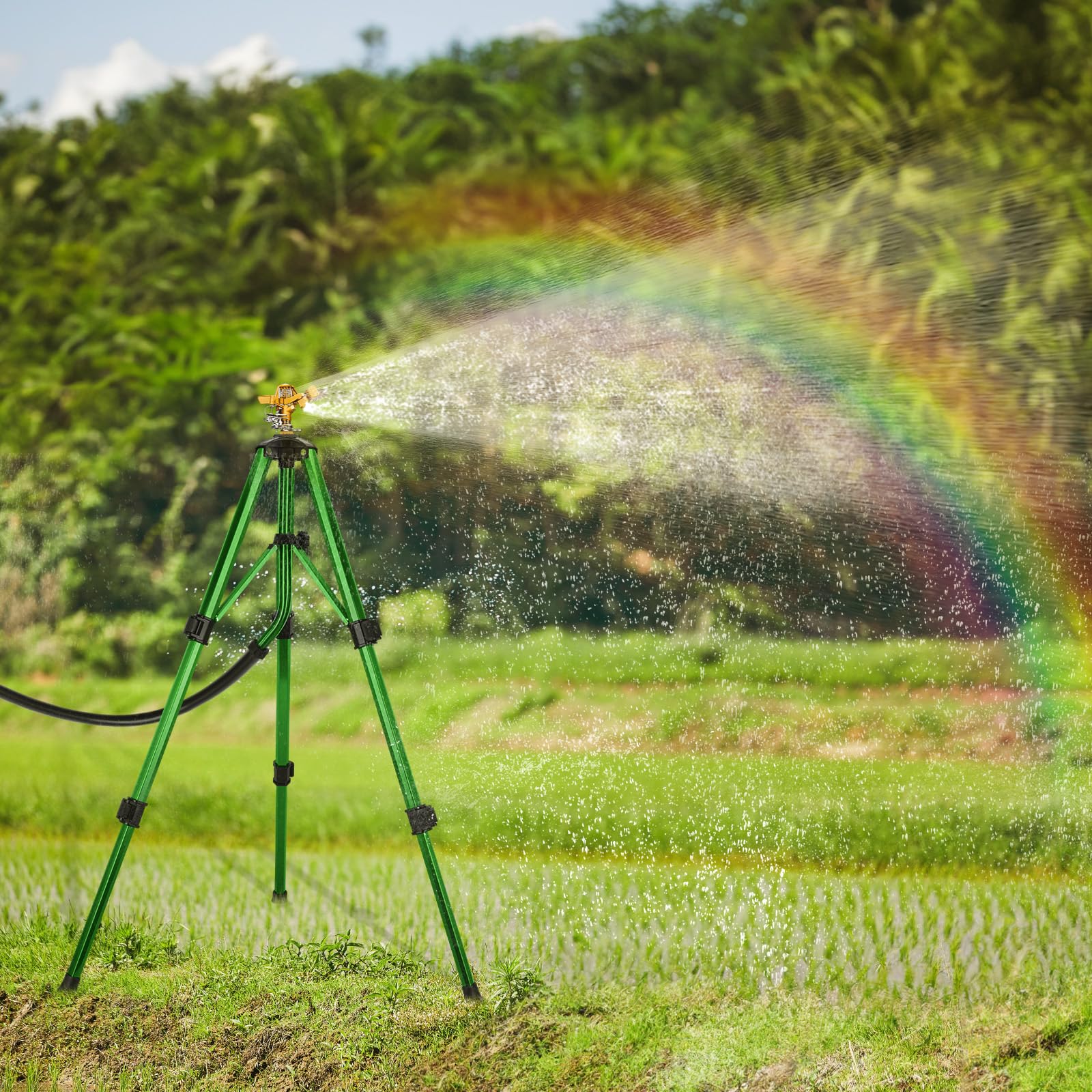 Trépied,Arroseur Rotatif À Trépied Avec Rotation À 360 °,Arroseur De