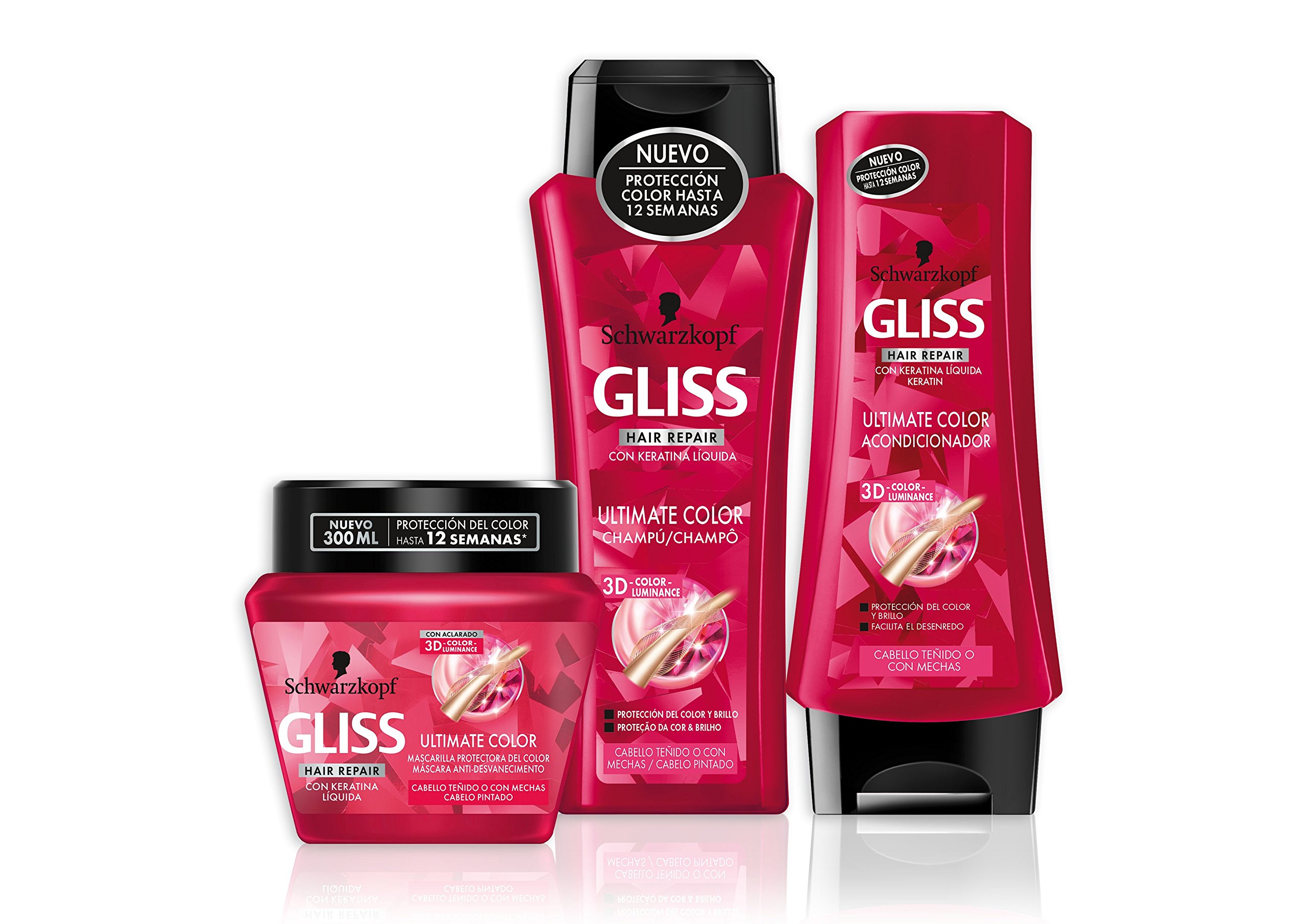 Gliss - Acondicionador Ultimate Color - 200ml (pack de 6) Total: 1200ml