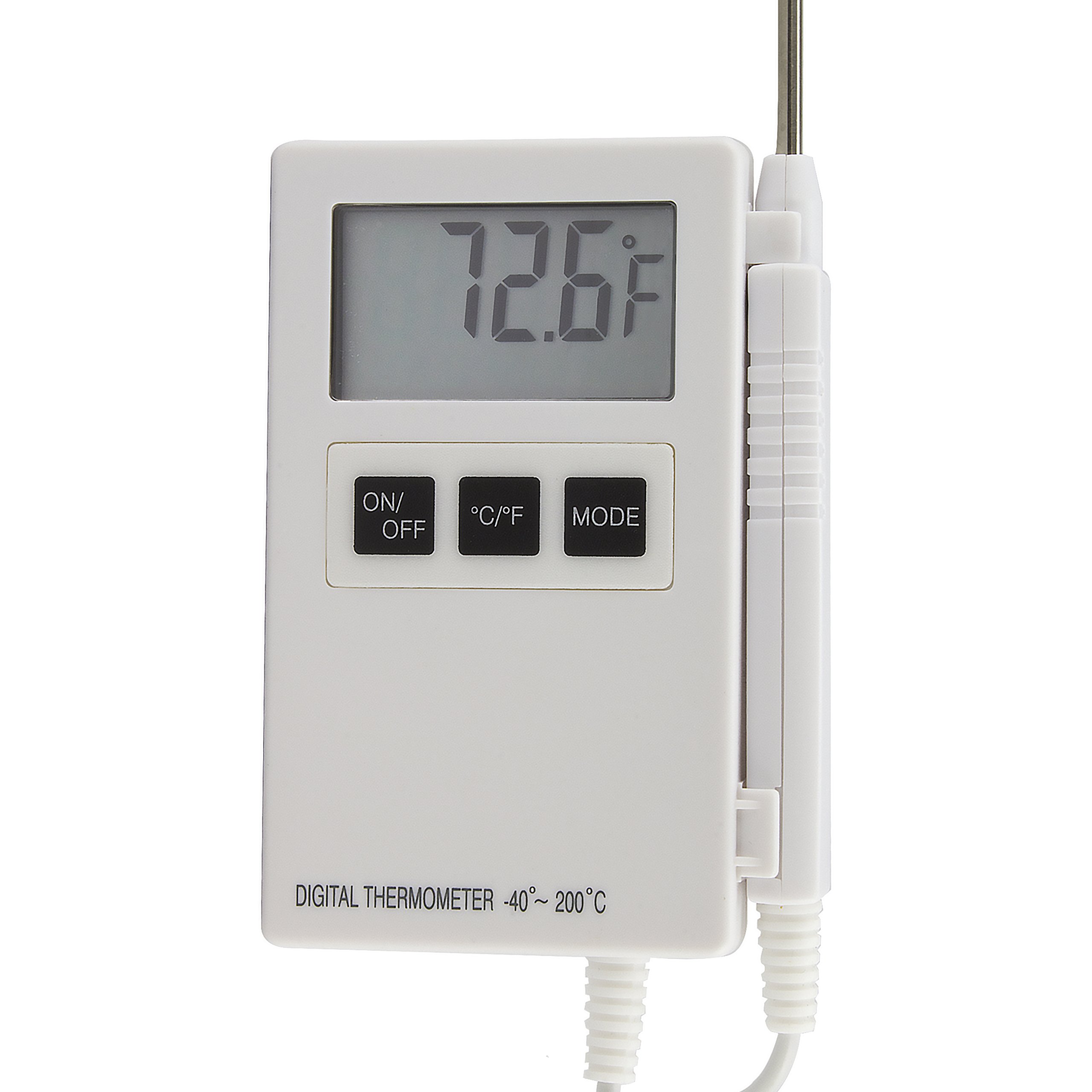 TFA Dostmann P200 Profi-Digitalthermometer, mit Einstichfühler, großes Display, gemäß HACCP, abwaschbar