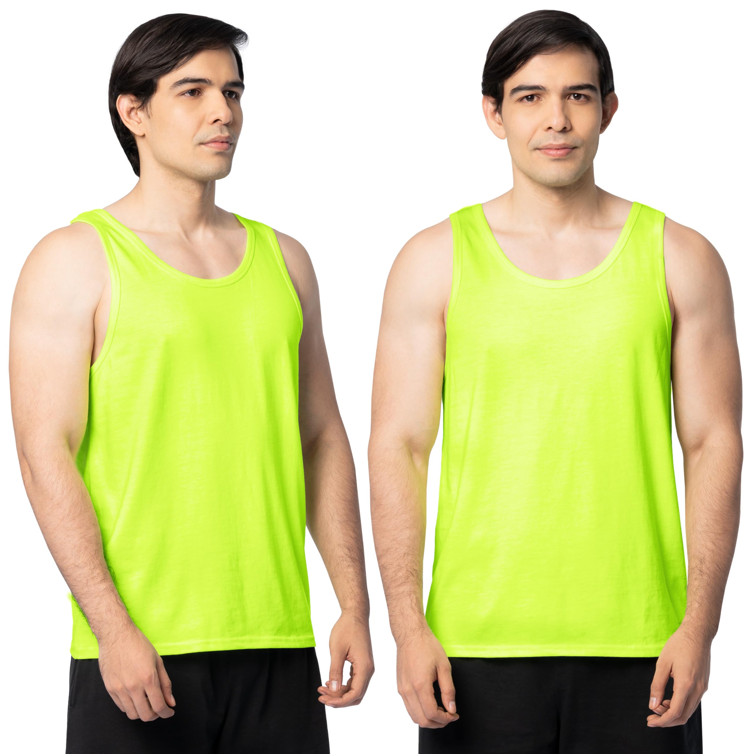 Fruit of The Loom Men's Eversoft Cotton Sleeveless T Shirts, Breathable & Moisture Wicking with Odor Control, Sizes S-4X