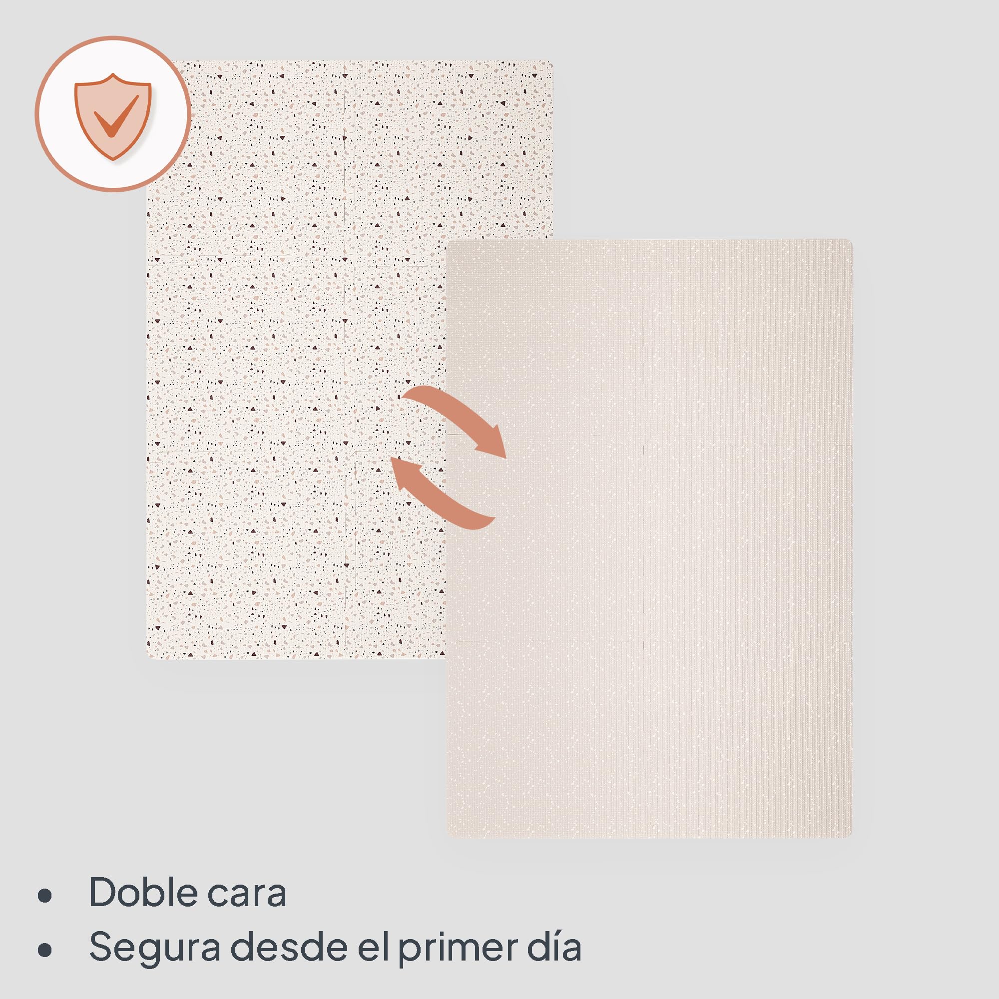 Lionelo YOKA Alfombra niños Puzzle de 6 Piezas para Gatear Doble Cara No tóxica Inodora Antideslizante Fácil de Limpiar 173 x 116 x 1,5 cm