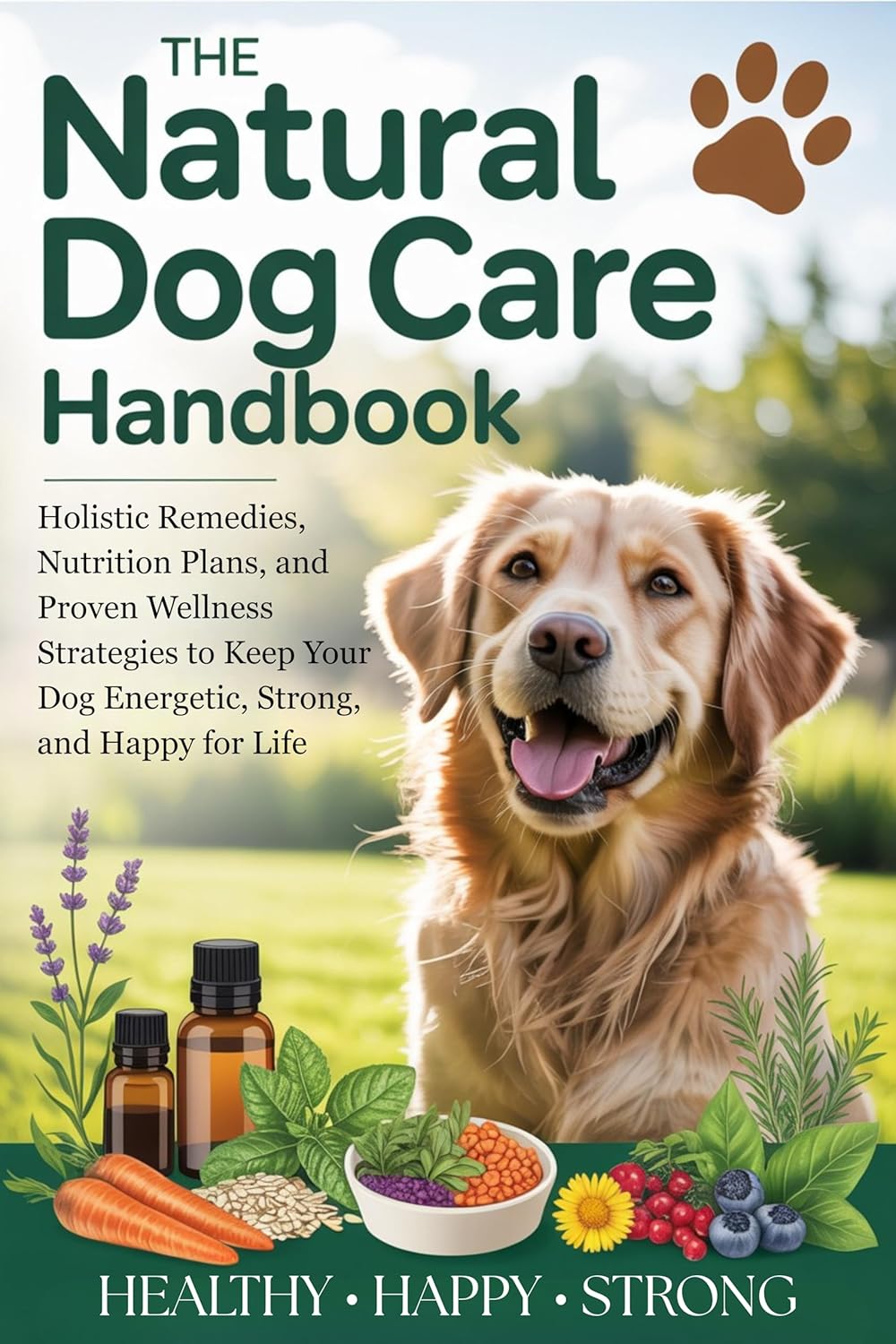 The Natural Dog Care Handbook: Holistic Remedies, Nutrition Plans, and Proven Wellness Strategies to Keep Your Dog Energetic, Strong, and Happy for Life