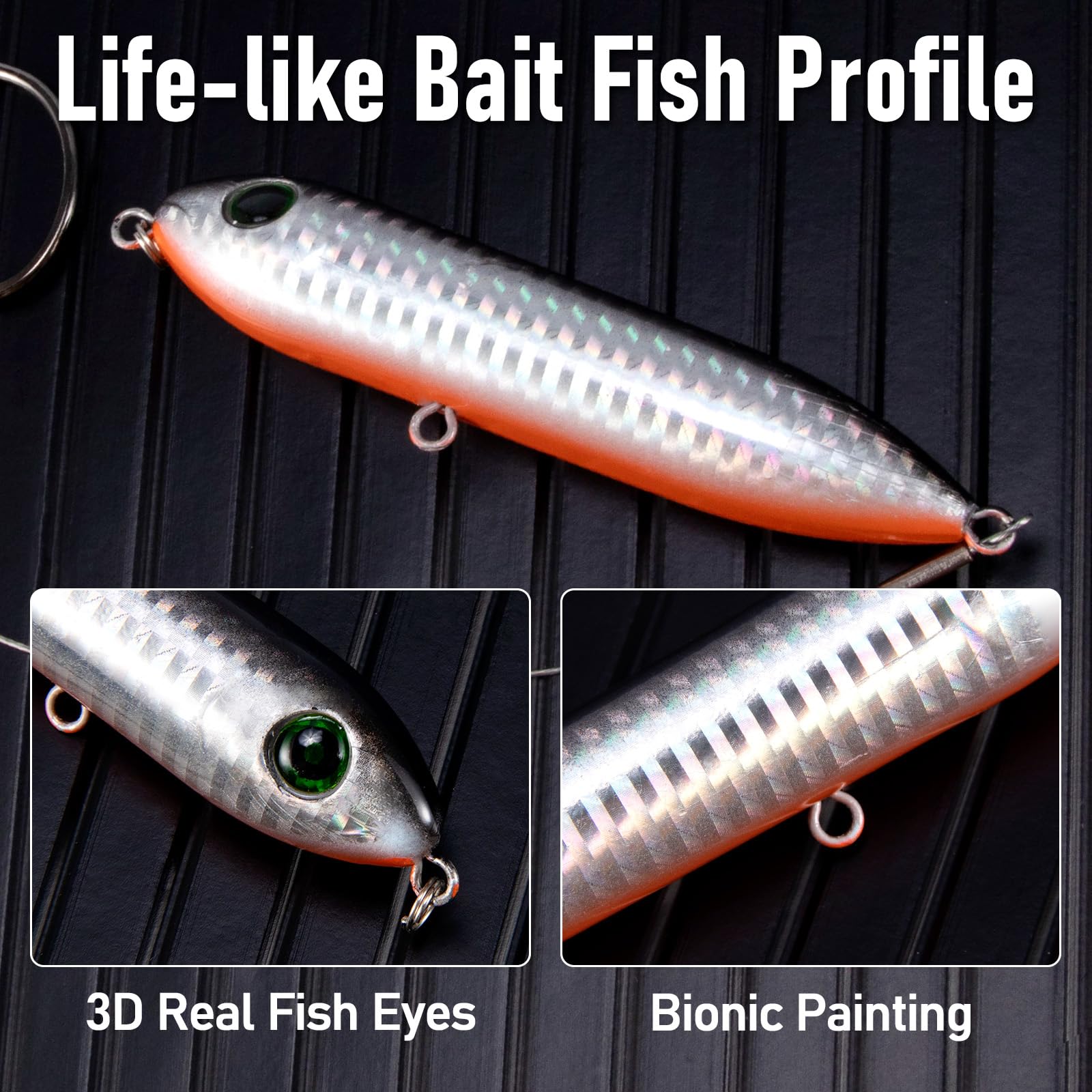 Dr.Fish 5 Pack Catfish Float Rigs Demon Dragon Catfish Rattling Line Float Santee Cooper Rig Catfishing Tackle Fishing Topwater Fishing Wire Leader with Snap and Circle Hook