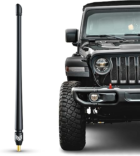 Ronin Factory Antena corta para Jeep Wrangler Rubicon Gladiator Sahara Sport 4xe JK JL 2007+ Jeep Wranger Accesorios Jeep Gladiator Accesorios