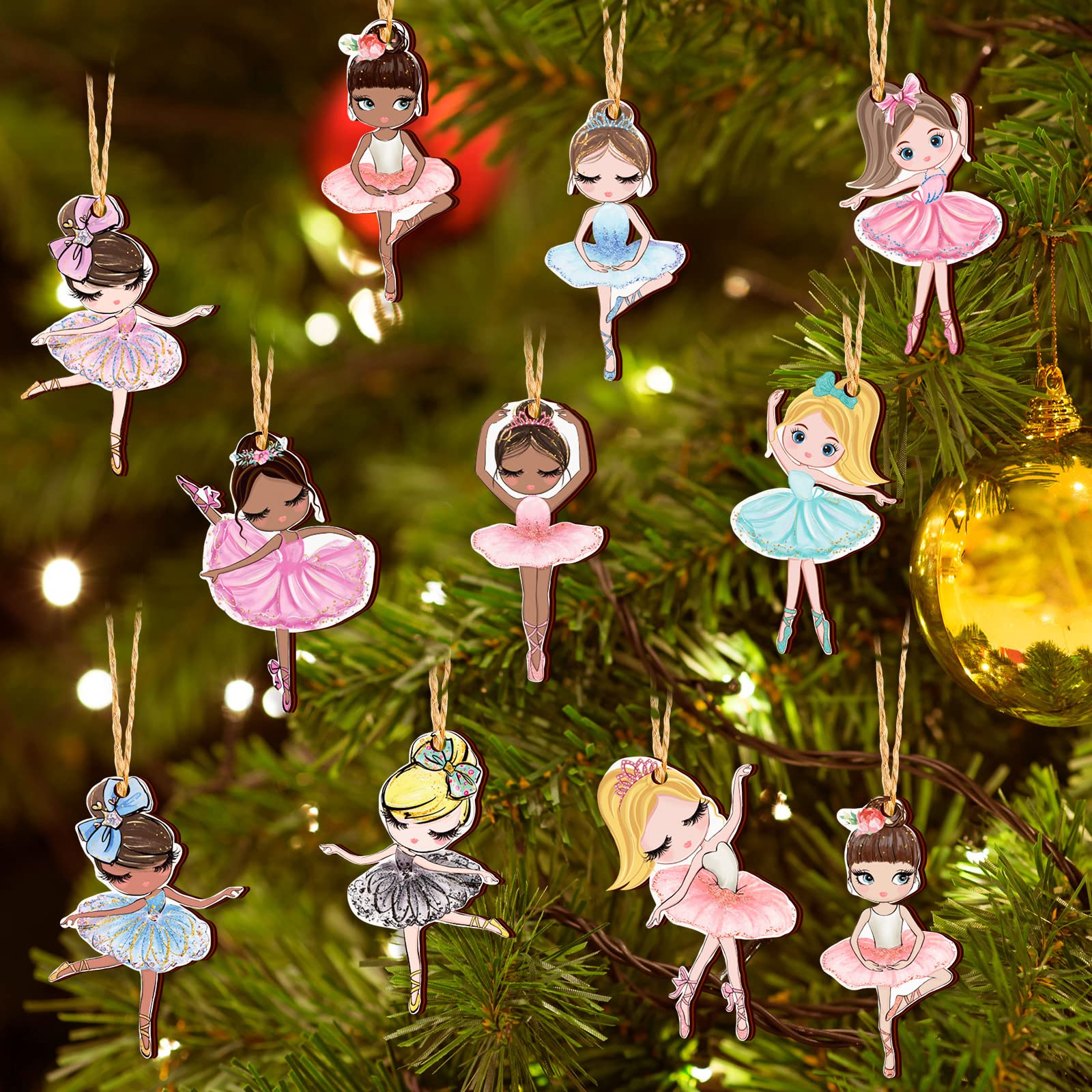 Amazon.co.jp: Perthlin バレリーナ クリスマスツリーオーナメント