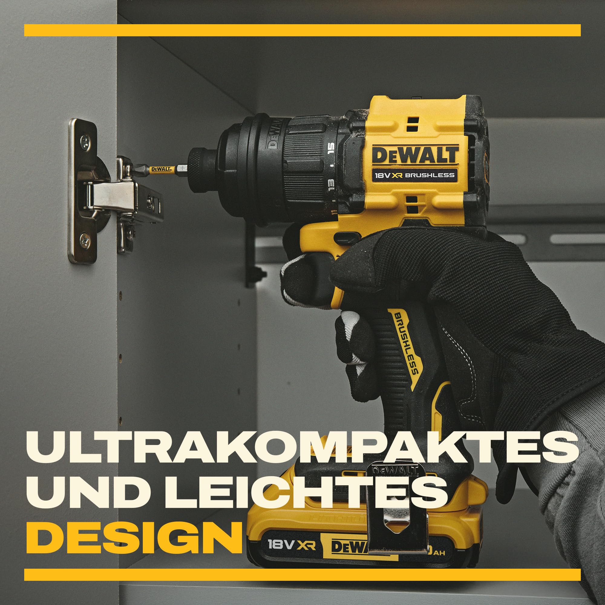DEWALT 18V XR Akku-Mehrkopf-Bohrschrauber, bürstenlos, mit 4 austauschbaren Köpfen, inkl. Aufbewahrungstasche & 10-tlg. 57mm PH/PZ FLEXTORQ Schraubendreher-Set, nur Gerät (ohne Akku), DCD803KN-XJ -...
