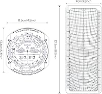 Vista 7 de CYA Computadora de vuelo de plástico E6B, Calculadora de computadora de vuelo piloto de aviación, entrenamiento de vuelo estándar, uso estudiantil
