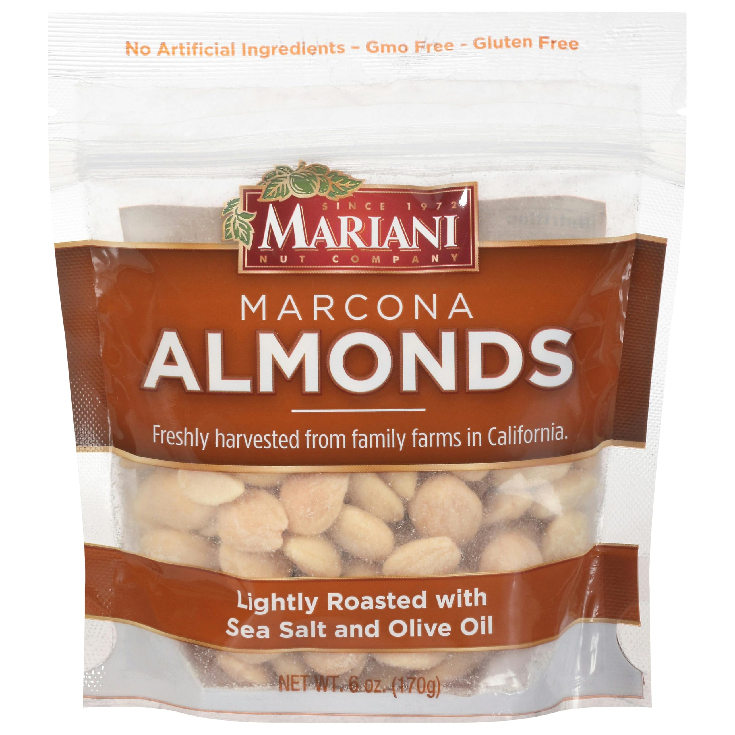 M.ariani Roasted Marcona Almonds 6OZ Pack of 12