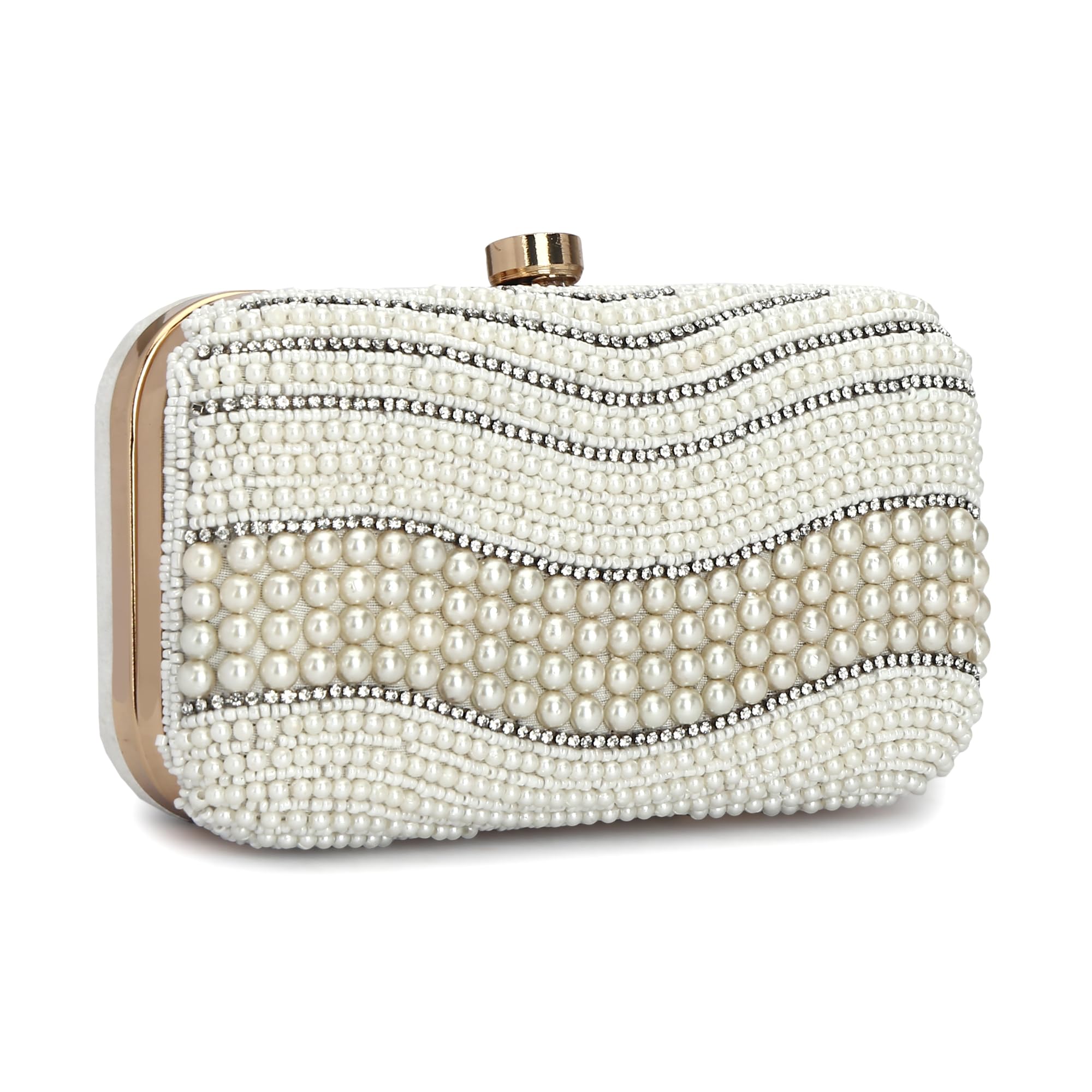 Pearl Beads design women designer clutch purse-image-20